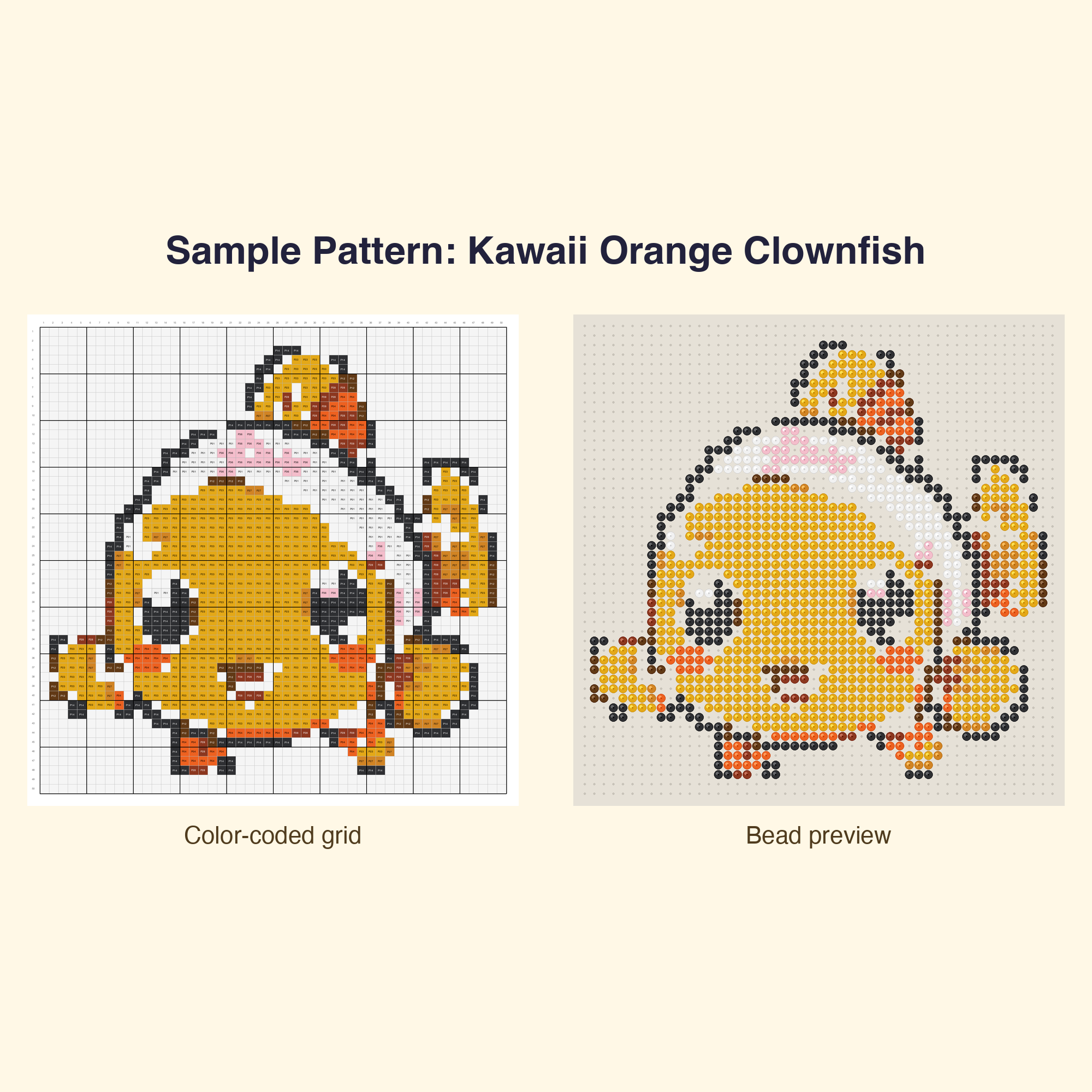 Cute Sea Creatures Pixel Perler Bead Pattern Bundle | 48 Designs | Hama Bead Compatible | PDF Digital Download