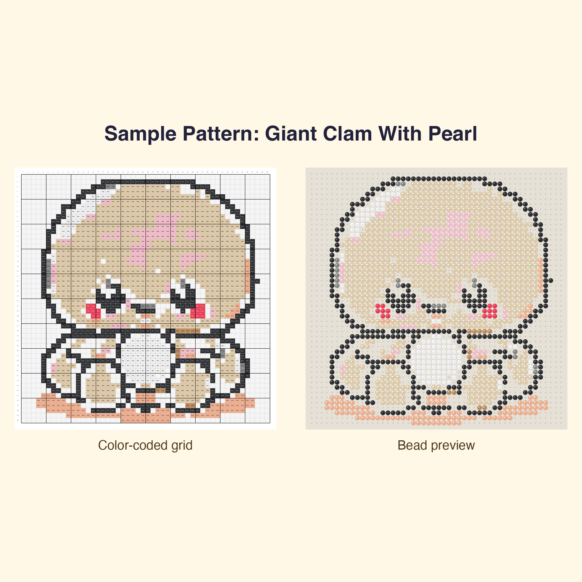 Cute Sea Creatures Pixel Perler Bead Pattern Bundle | 48 Designs | Hama Bead Compatible | PDF Digital Download