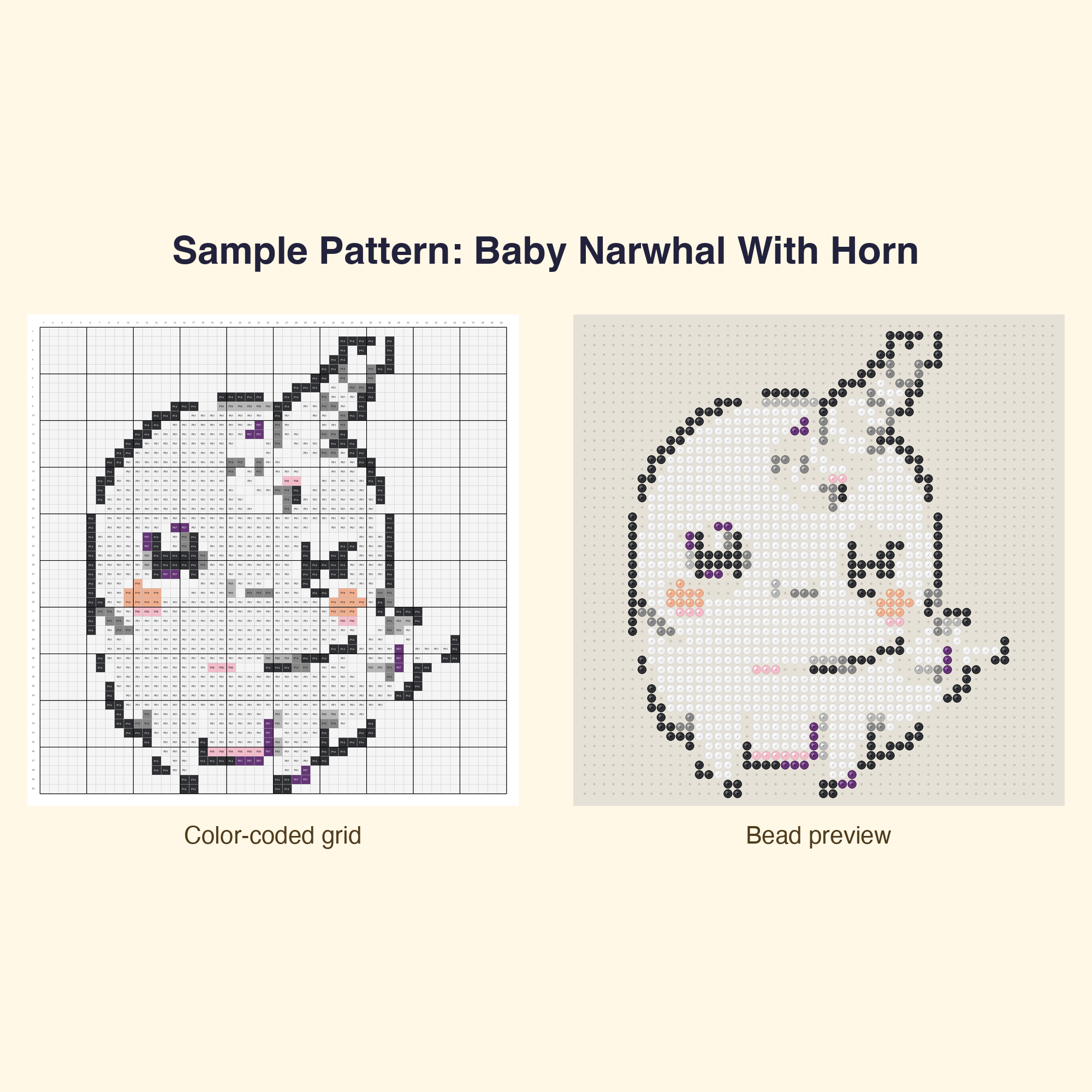 Cute Sea Creatures Pixel Perler Bead Pattern Bundle | 48 Designs | Hama Bead Compatible | PDF Digital Download