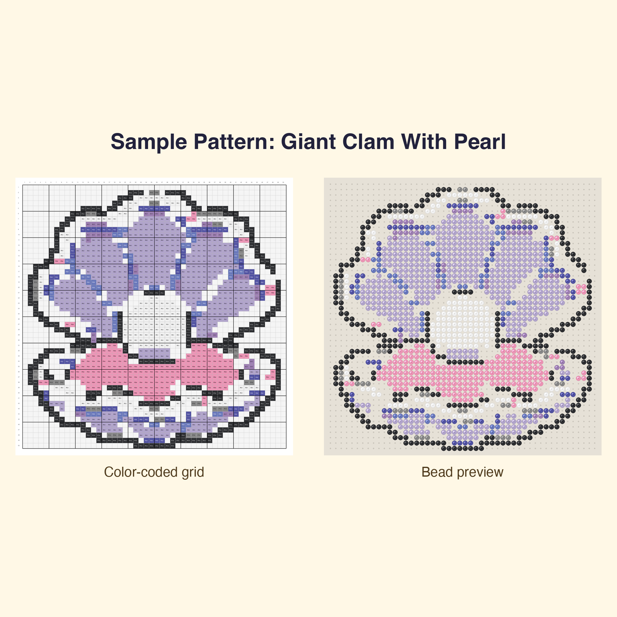 Cute Kawaii Ocean Sea Perler Bead Pattern Bundle | 48 Designs | Hama Bead Compatible | PDF Digital Download