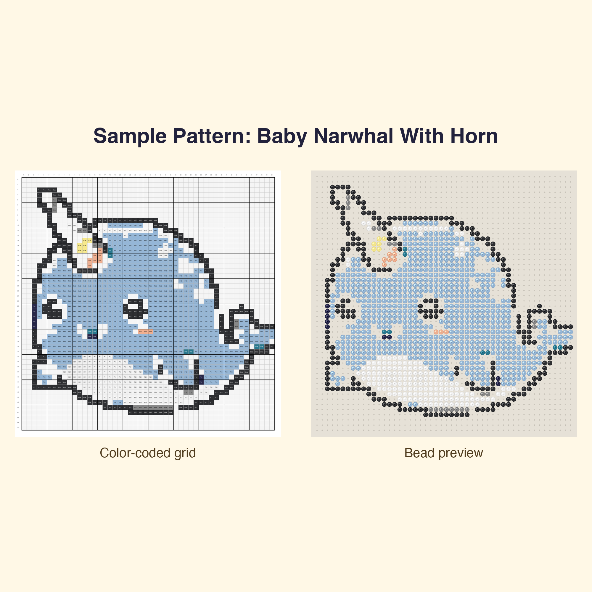 Cute Kawaii Ocean Sea Perler Bead Pattern Bundle | 48 Designs | Hama Bead Compatible | PDF Digital Download