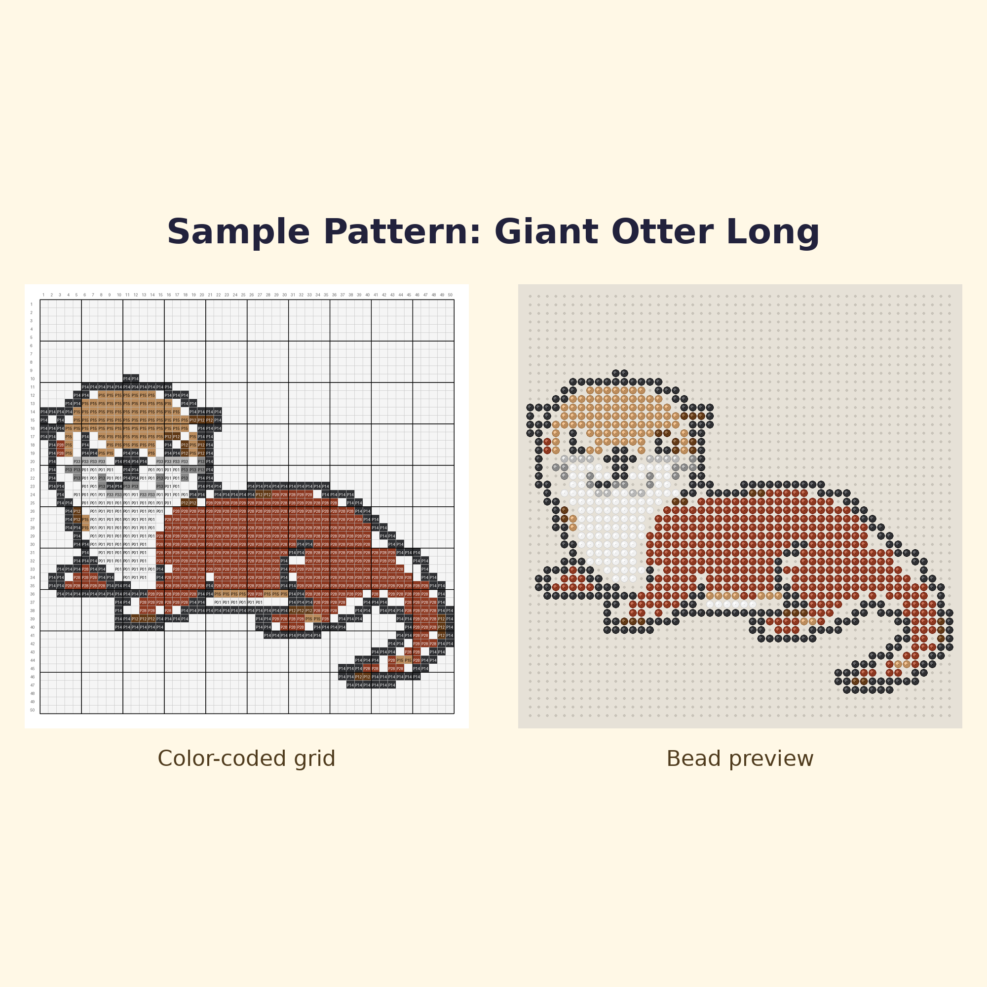 Cute Otter Pals Perler Bead Pattern Bundle | 24 Designs | Hama Bead Compatible | PDF Digital Download