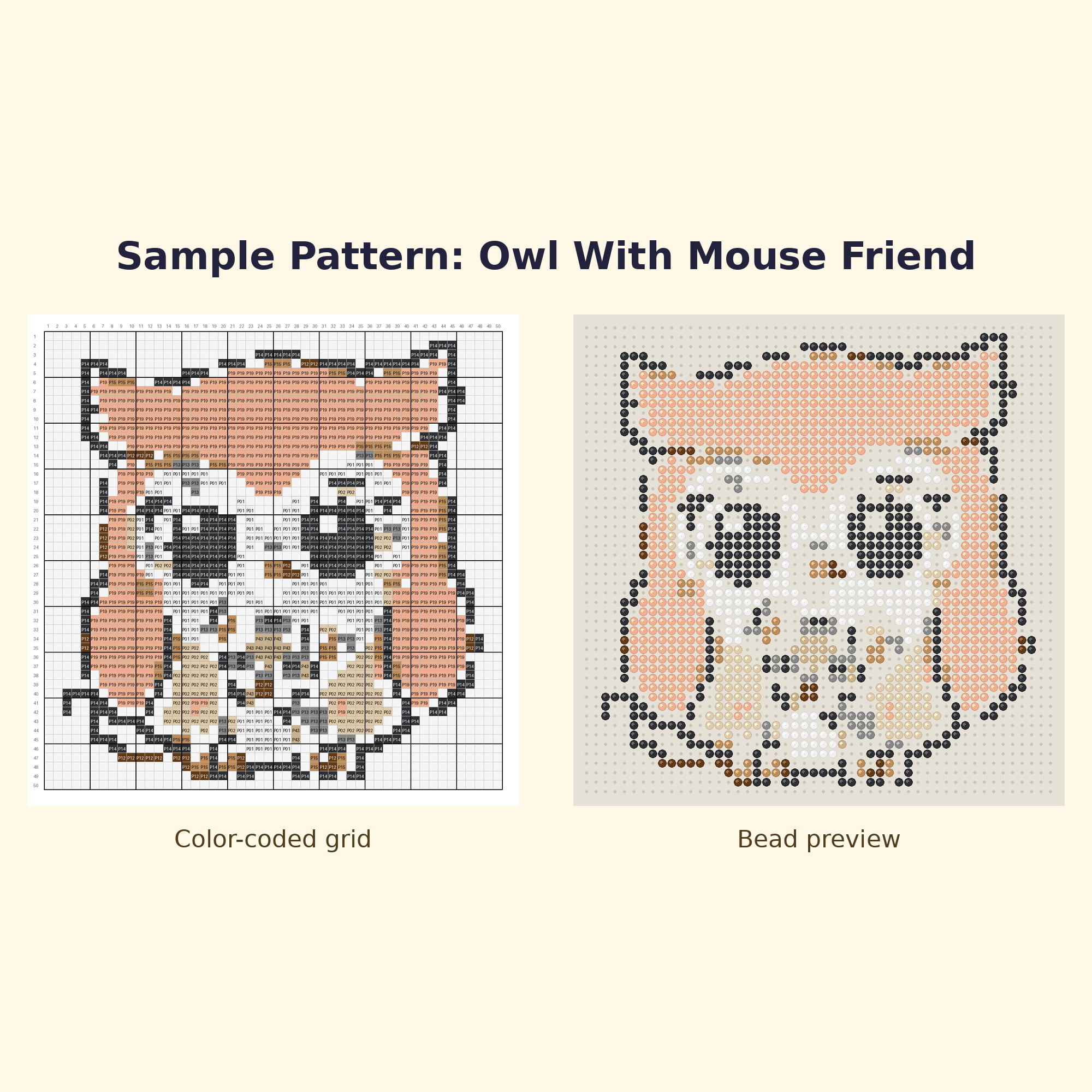 Cute Owl Pals Perler Bead Pattern Bundle | 24 Designs | Hama Bead Compatible | PDF Digital Download