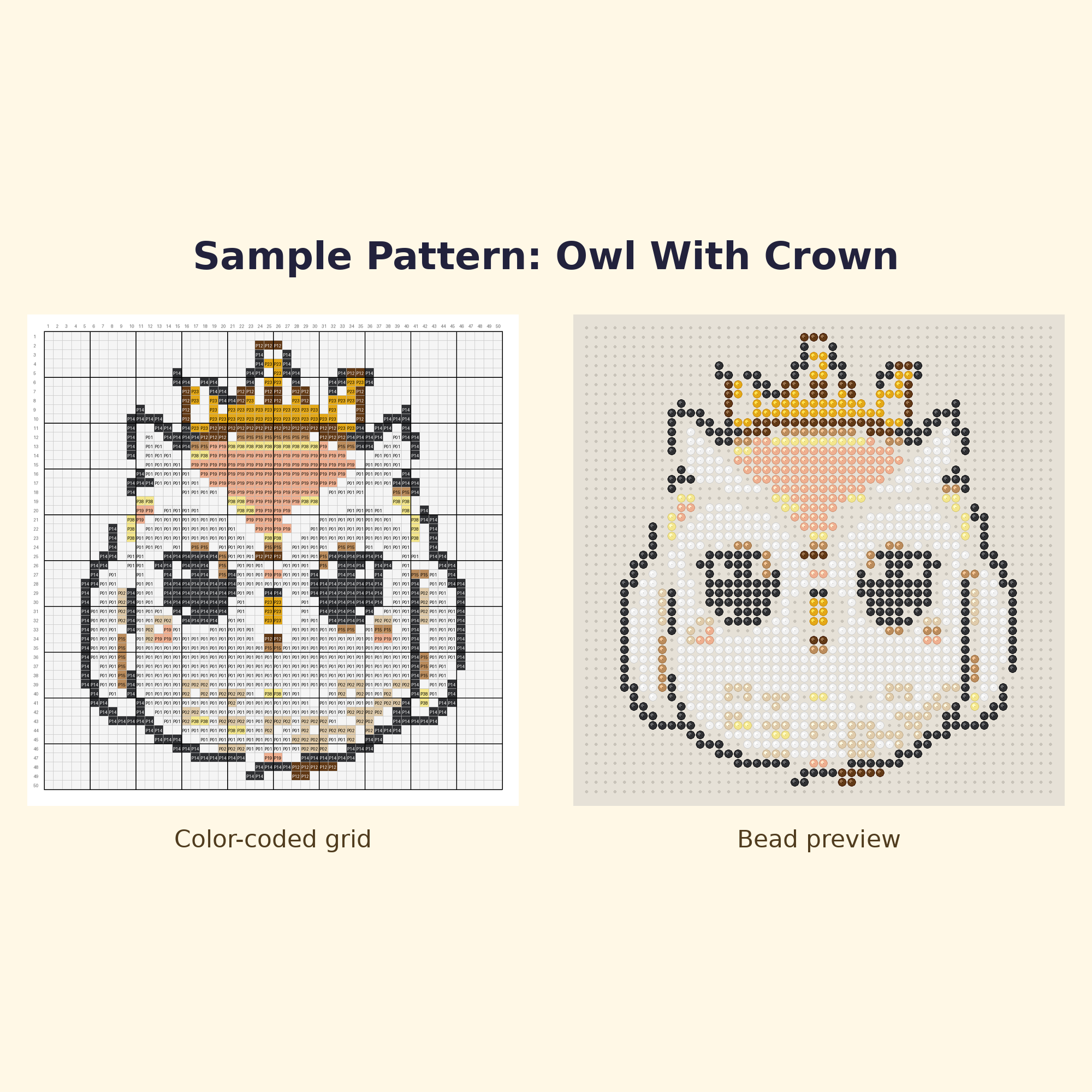 Cute Owl Pals Perler Bead Pattern Bundle | 24 Designs | Hama Bead Compatible | PDF Digital Download