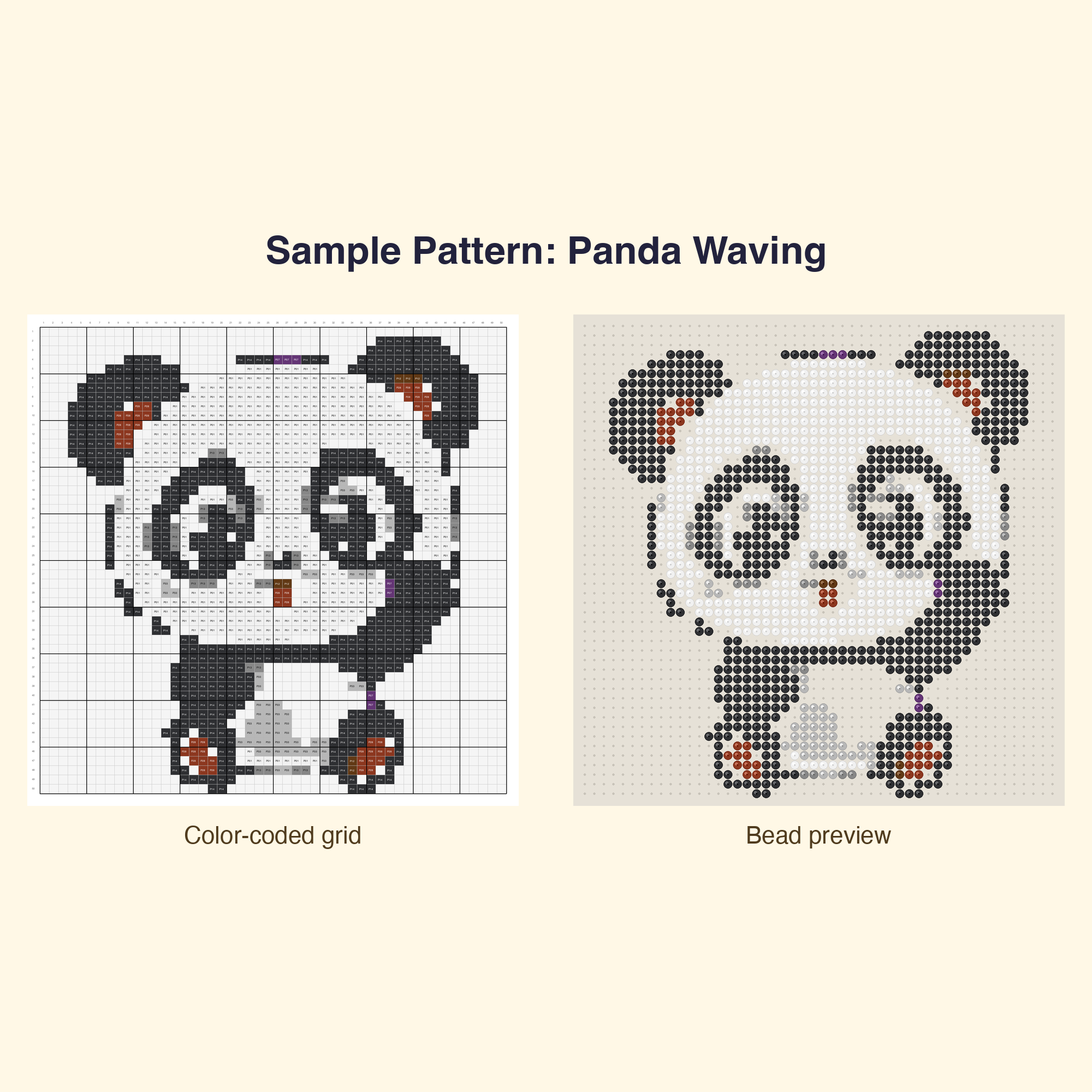 Cute Panda Pals Perler Bead Pattern Bundle | 24 Designs | Hama Bead Compatible | PDF Digital Download