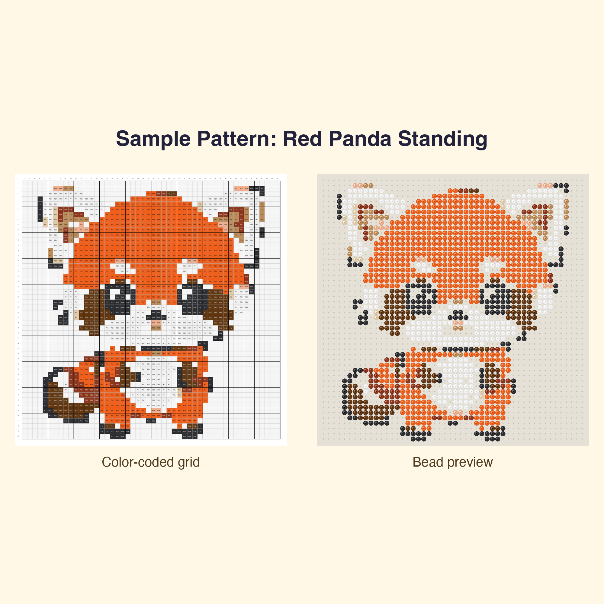 Cute Panda Pals Perler Bead Pattern Bundle | 24 Designs | Hama Bead Compatible | PDF Digital Download