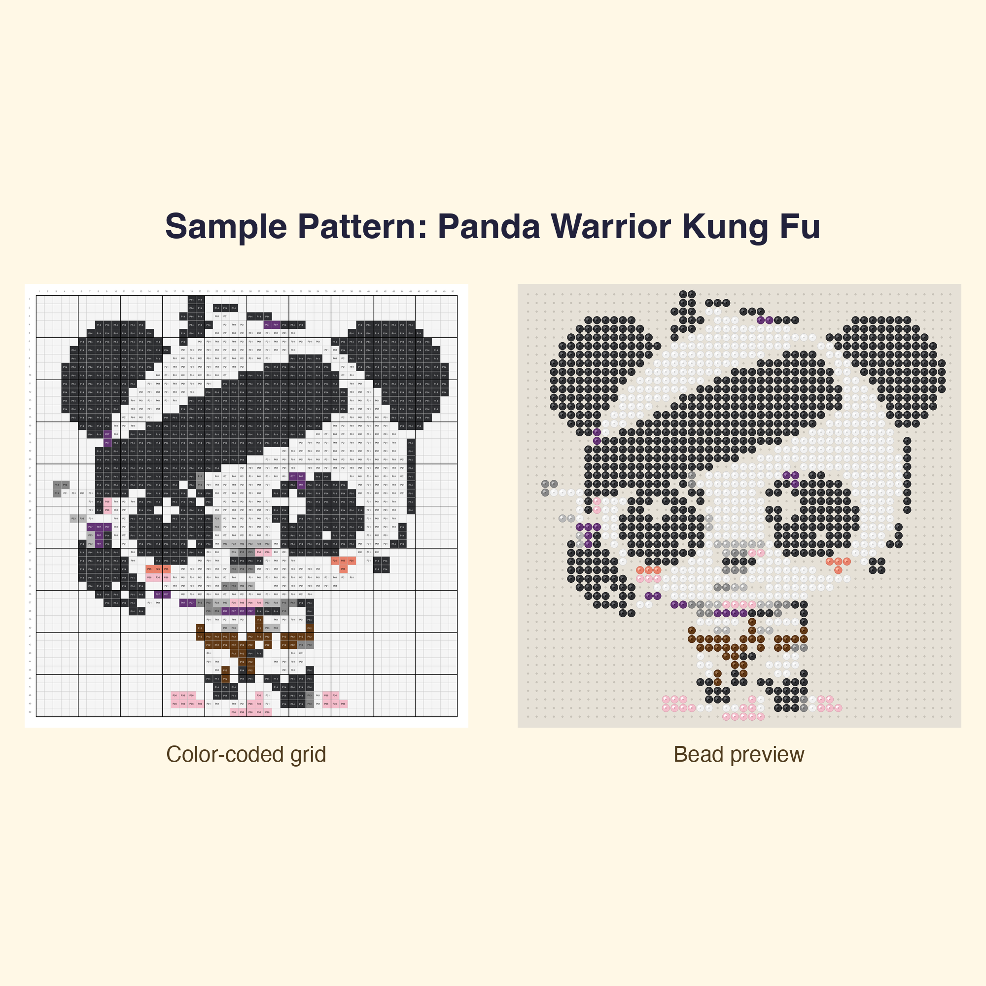 Cute Panda Pals Perler Bead Pattern Bundle | 24 Designs | Hama Bead Compatible | PDF Digital Download
