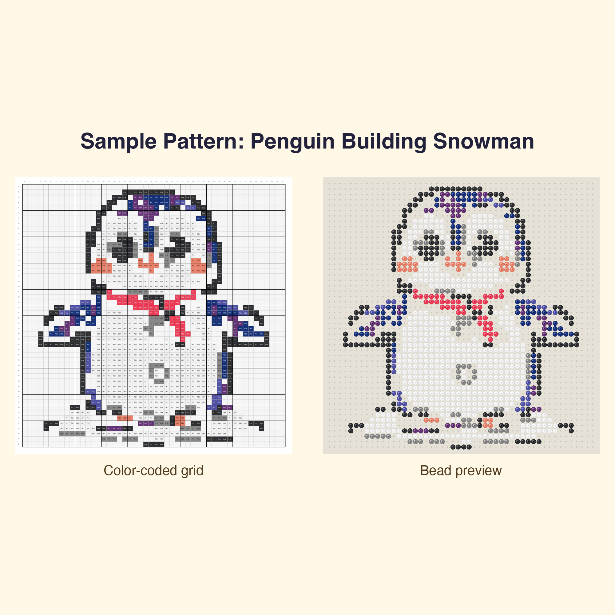 Cute Penguin Pals Perler Bead Pattern Bundle | 24 Designs | Hama Bead Compatible | PDF Digital Download