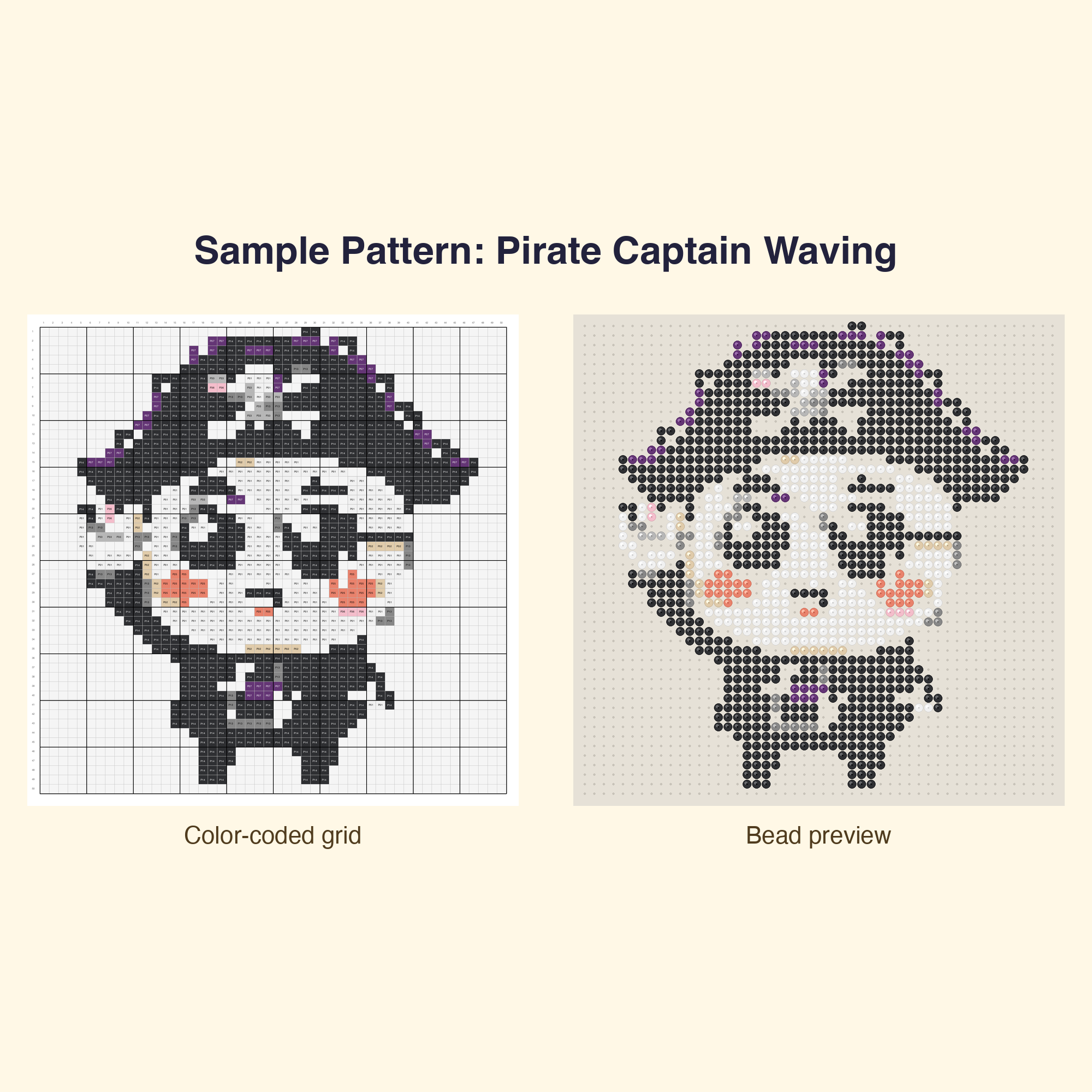 Cute Pirate Adventure Bundle Perler Bead Pattern Bundle | 48 Designs | Hama Bead Compatible | PDF Digital Download