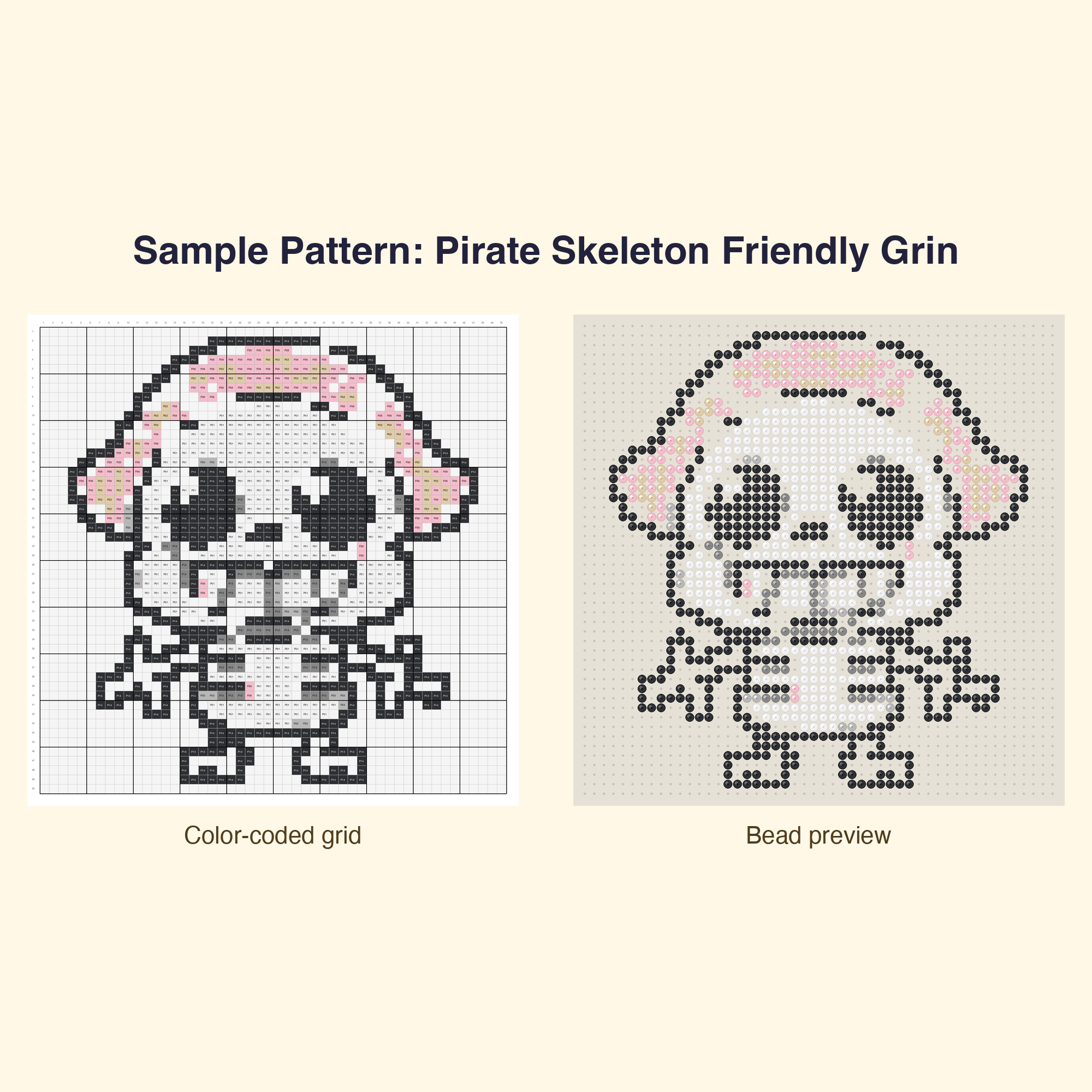 Cute Pirate Adventure Bundle Perler Bead Pattern Bundle | 48 Designs | Hama Bead Compatible | PDF Digital Download