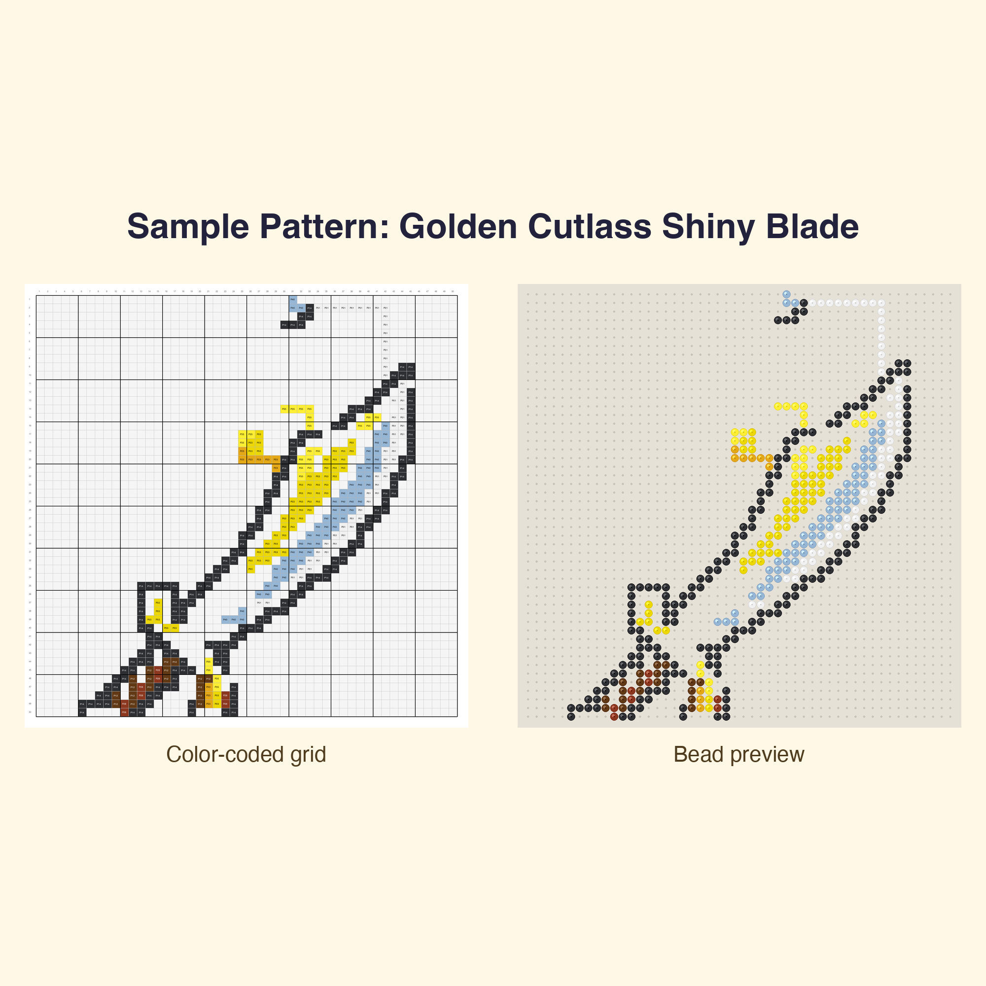 Cute Cute Pirates Treasure Perler Bead Pattern Bundle | 48 Designs | Hama Bead Compatible | PDF Digital Download