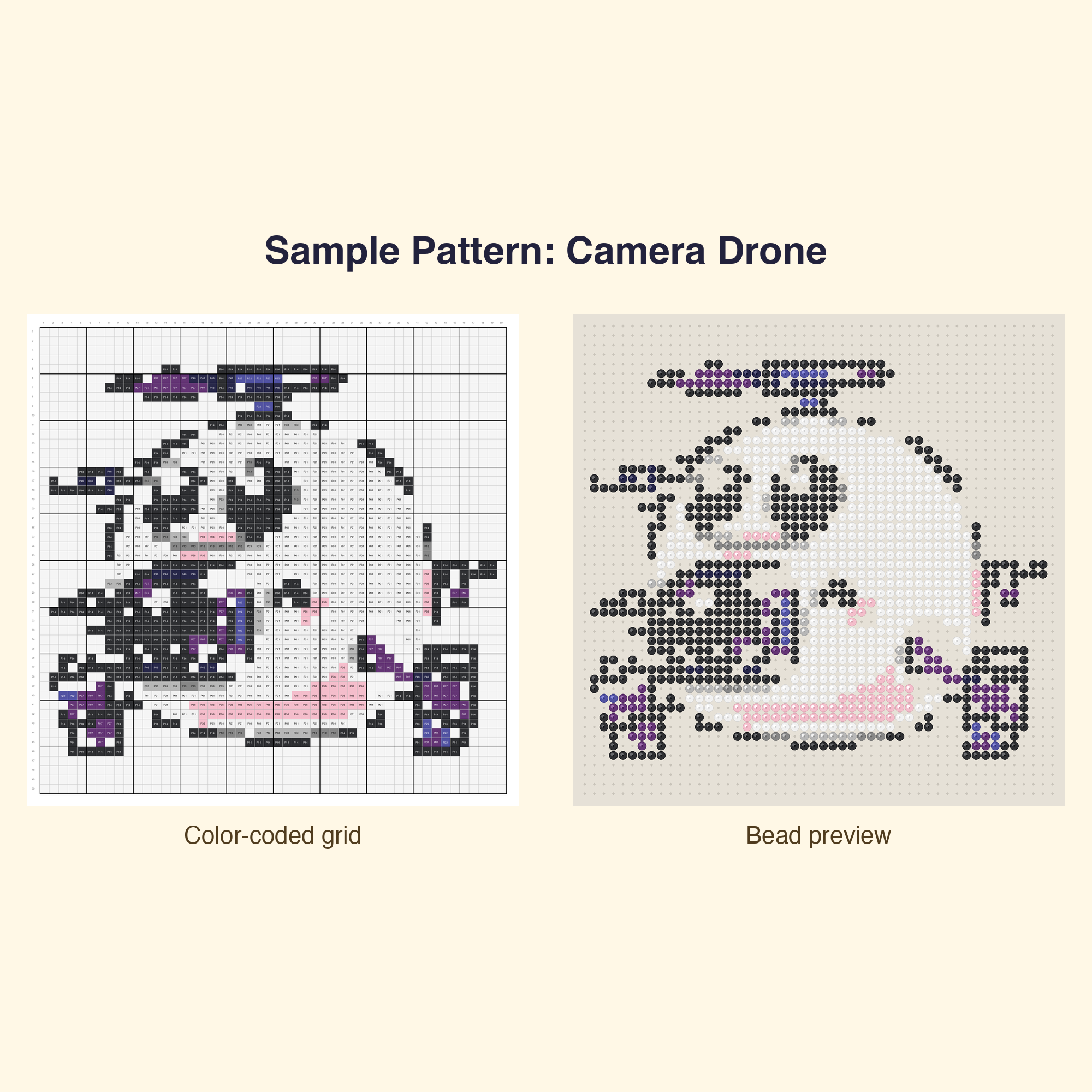 Cute Robot Friends Perler Bead Pattern Bundle | 48 Designs | Hama Bead Compatible | PDF Digital Download