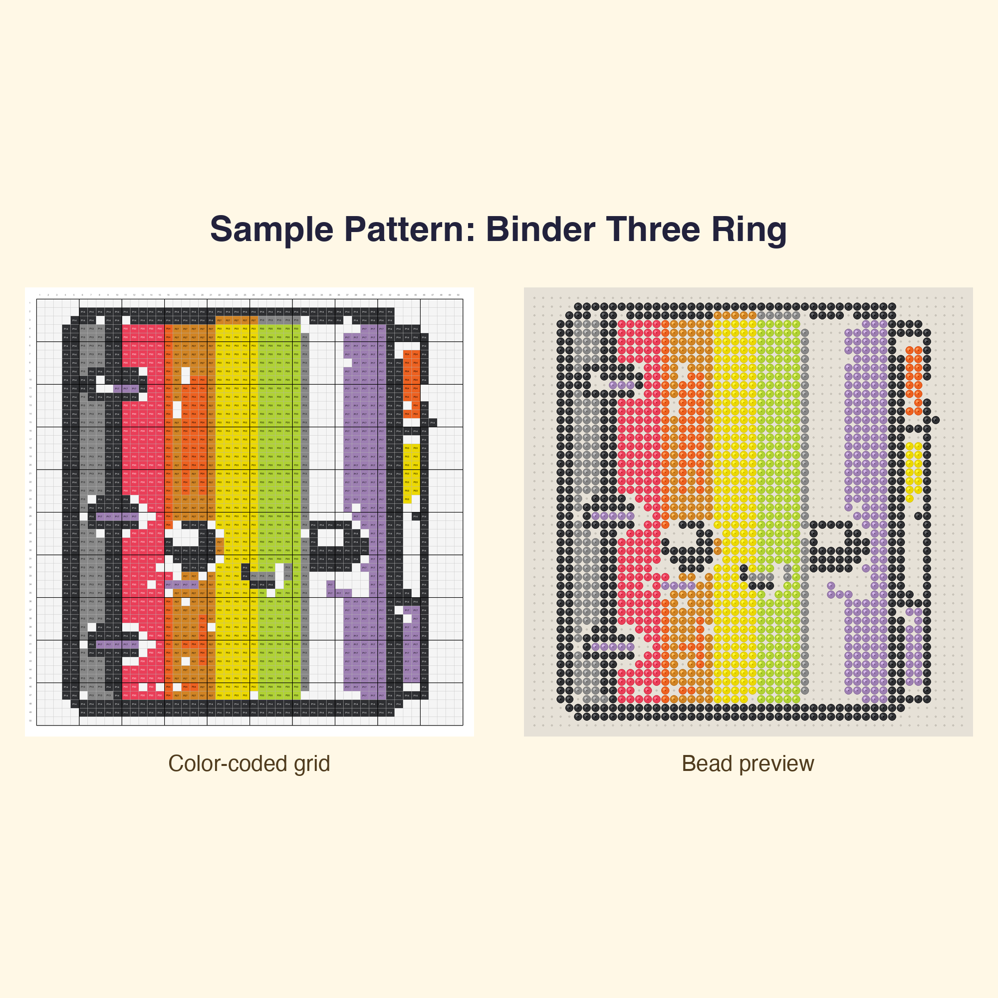 Kawaii School Supplies Perler Bead Pattern Bundle | 48 Designs | Hama Bead Compatible | PDF Digital Download