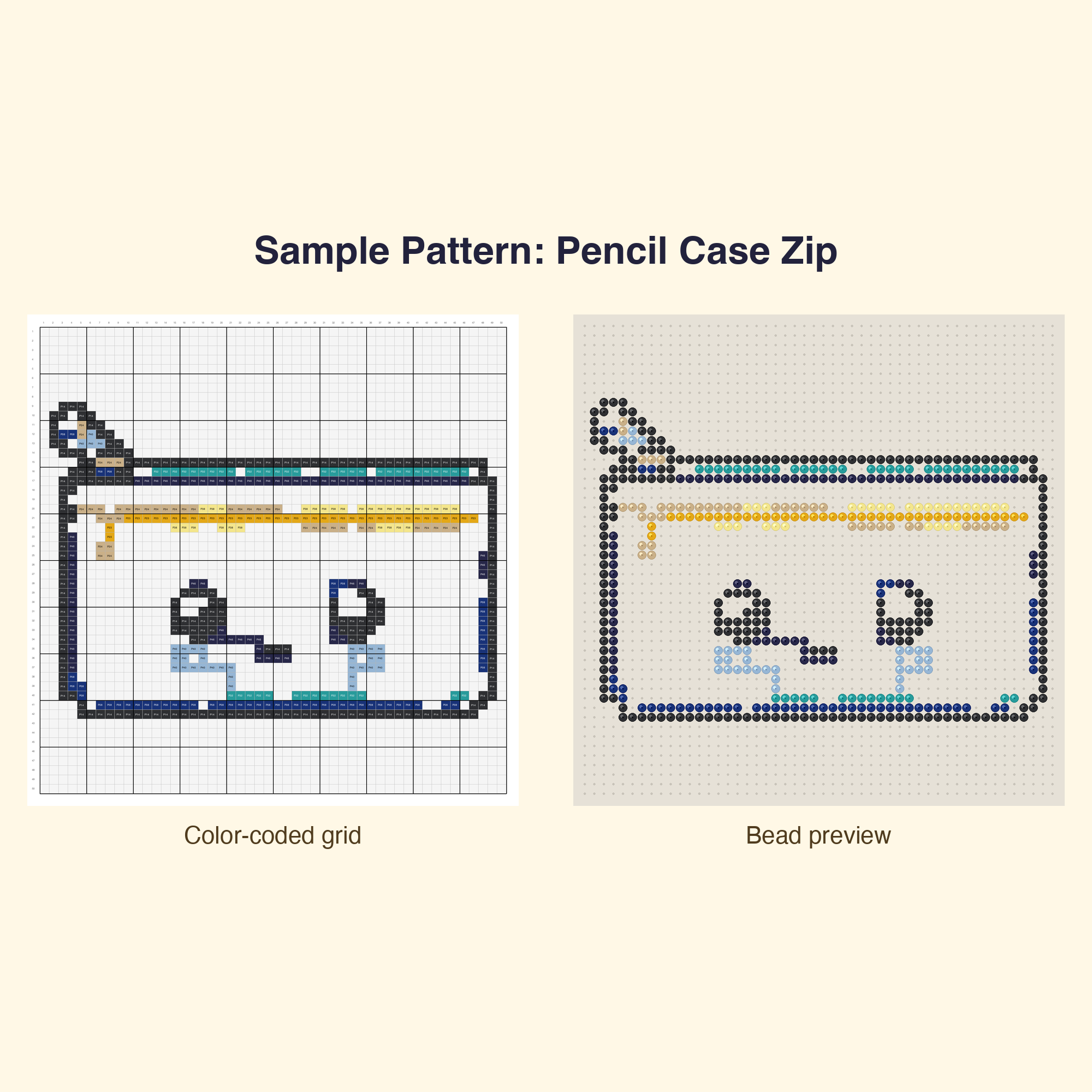 Kawaii School Supplies Perler Bead Pattern Bundle | 48 Designs | Hama Bead Compatible | PDF Digital Download