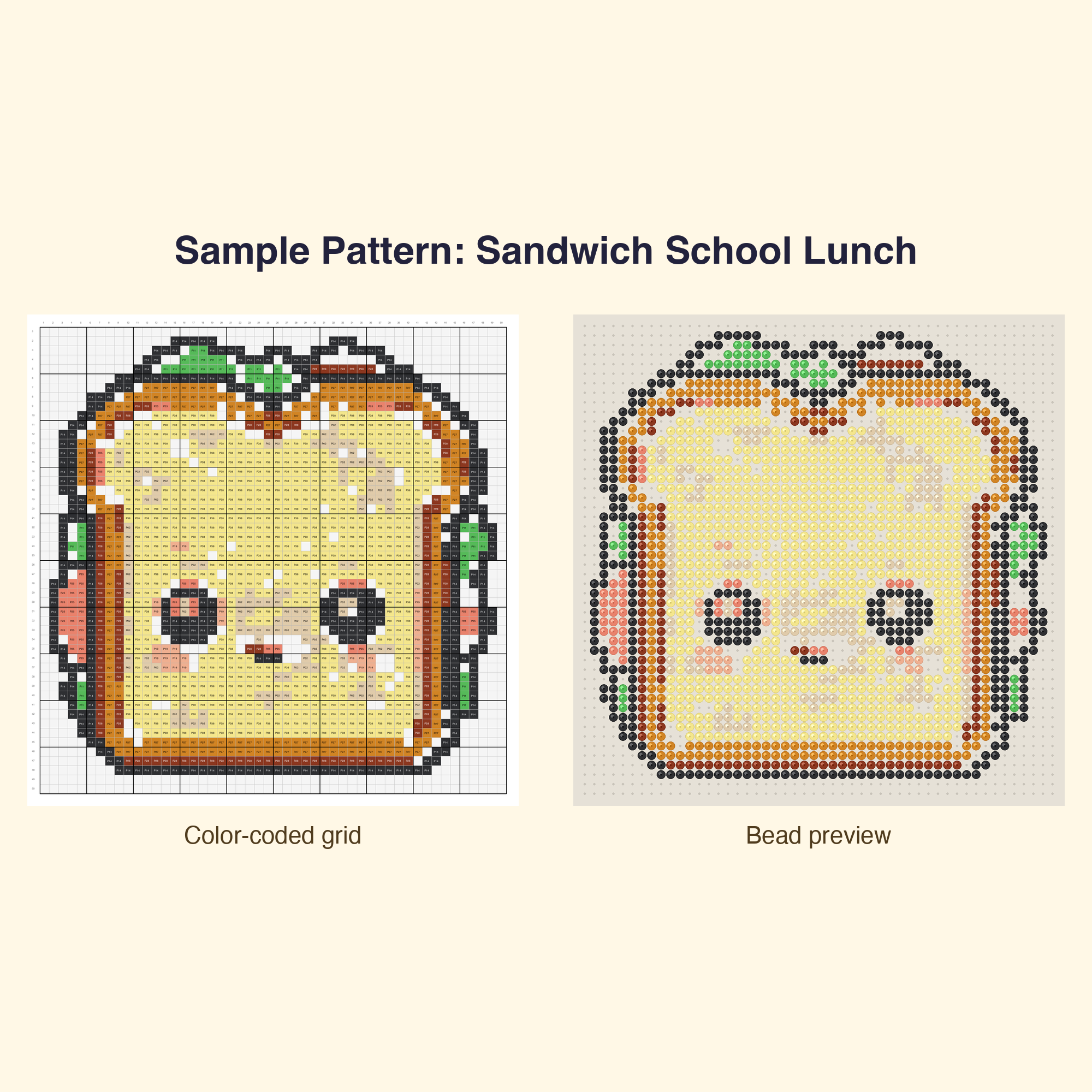 Kawaii School Supplies Perler Bead Pattern Bundle | 48 Designs | Hama Bead Compatible | PDF Digital Download