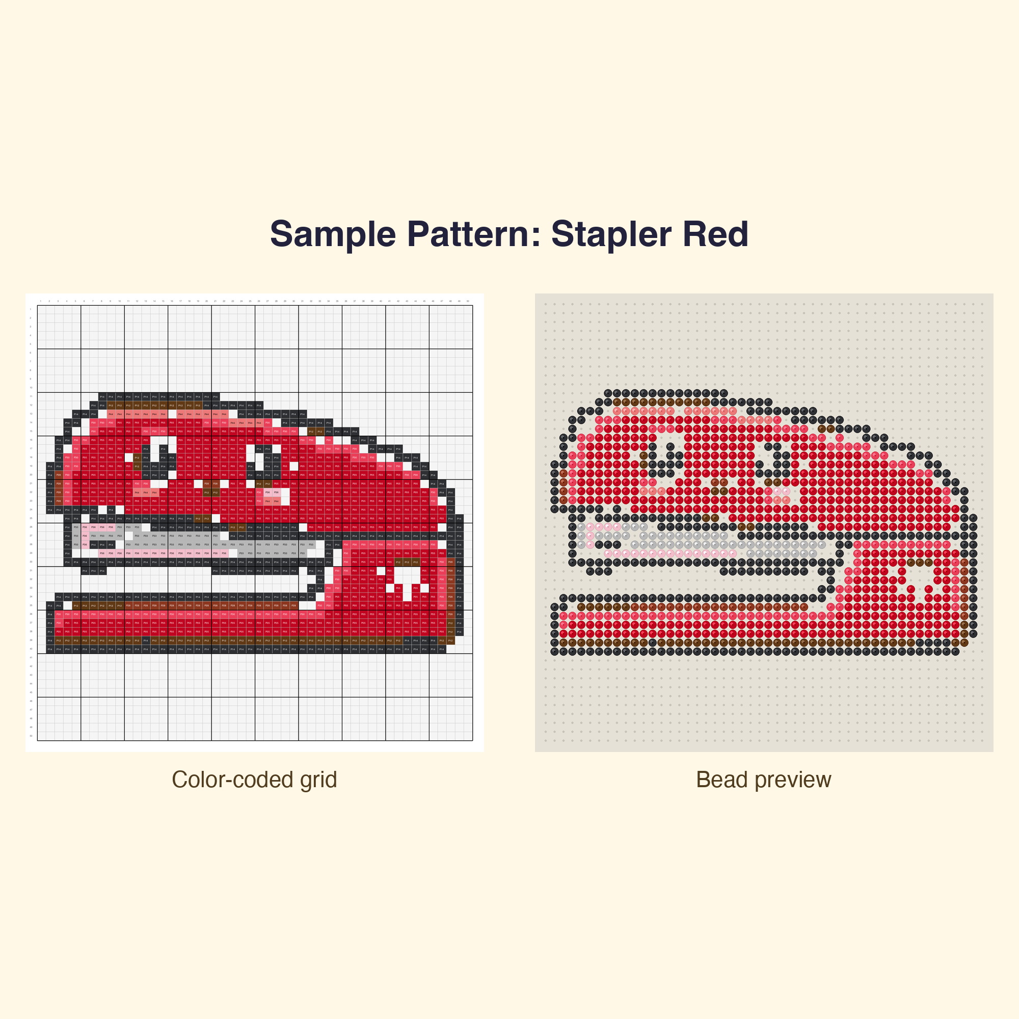 Kawaii School Supplies Perler Bead Pattern Bundle | 48 Designs | Hama Bead Compatible | PDF Digital Download