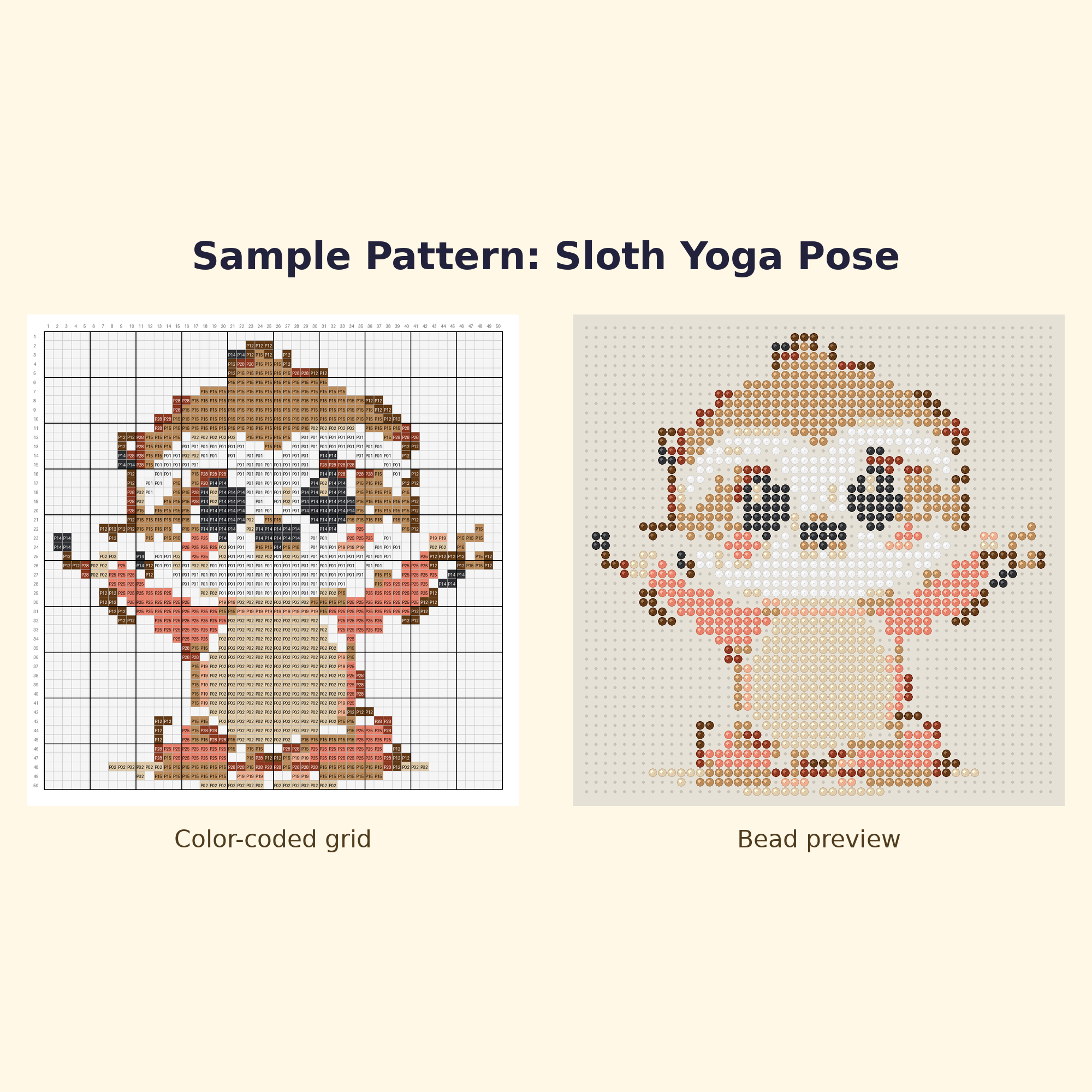 Cute Sloth Pals Perler Bead Pattern Bundle | 24 Designs | Hama Bead Compatible | PDF Digital Download