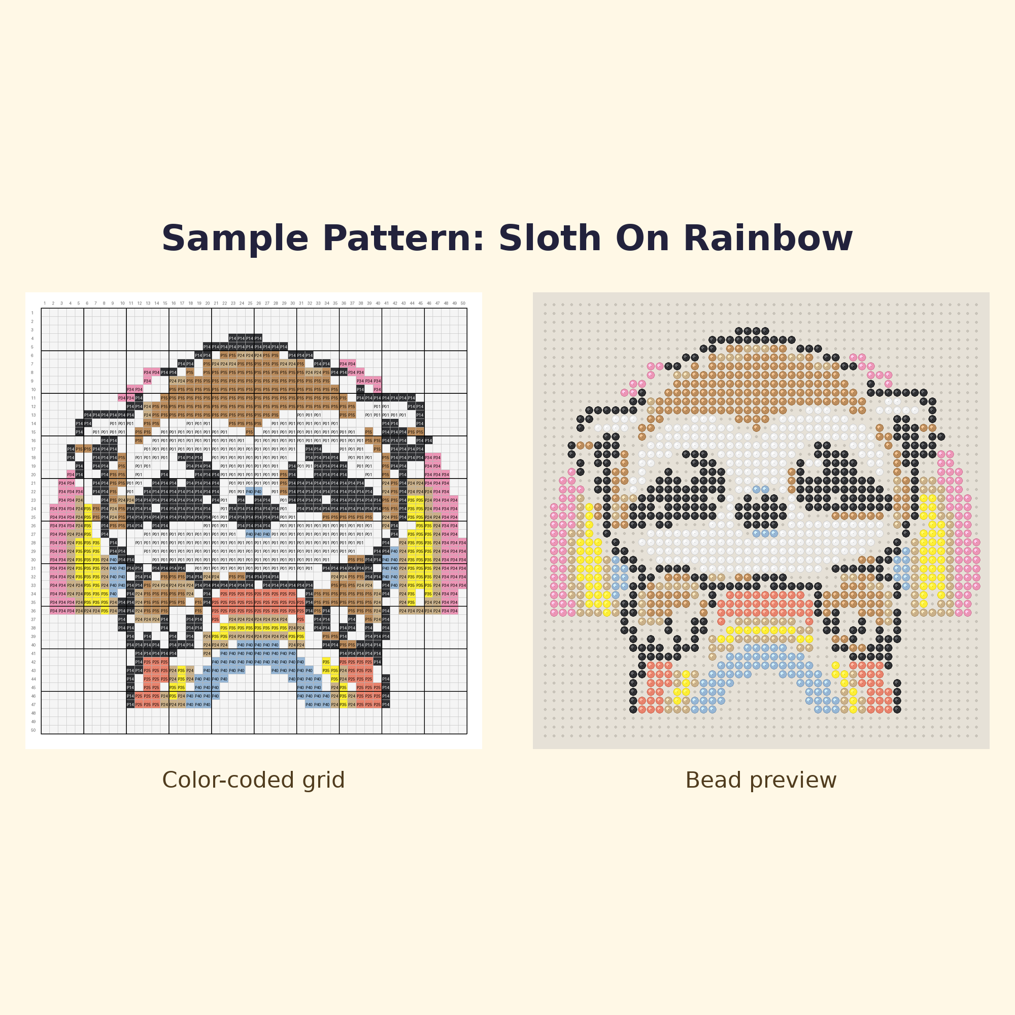 Cute Sloth Pals Perler Bead Pattern Bundle | 24 Designs | Hama Bead Compatible | PDF Digital Download
