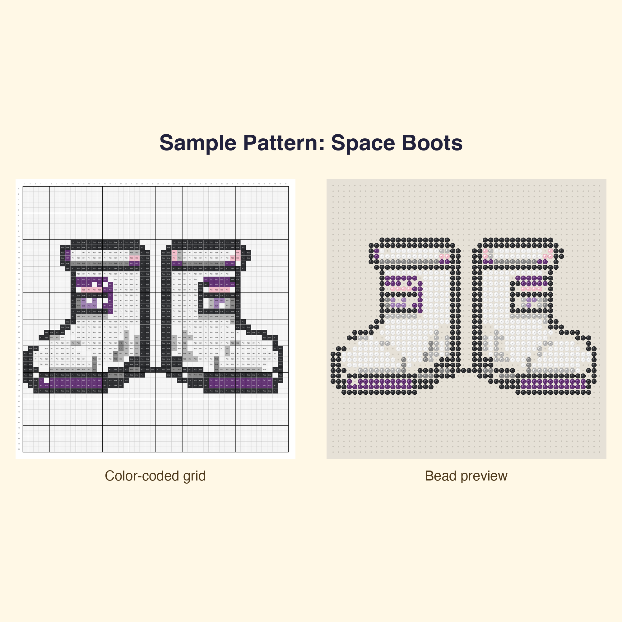 Kawaii Space Astronauts Perler Bead Pattern Bundle | 48 Designs | Hama Bead Compatible | PDF Digital Download