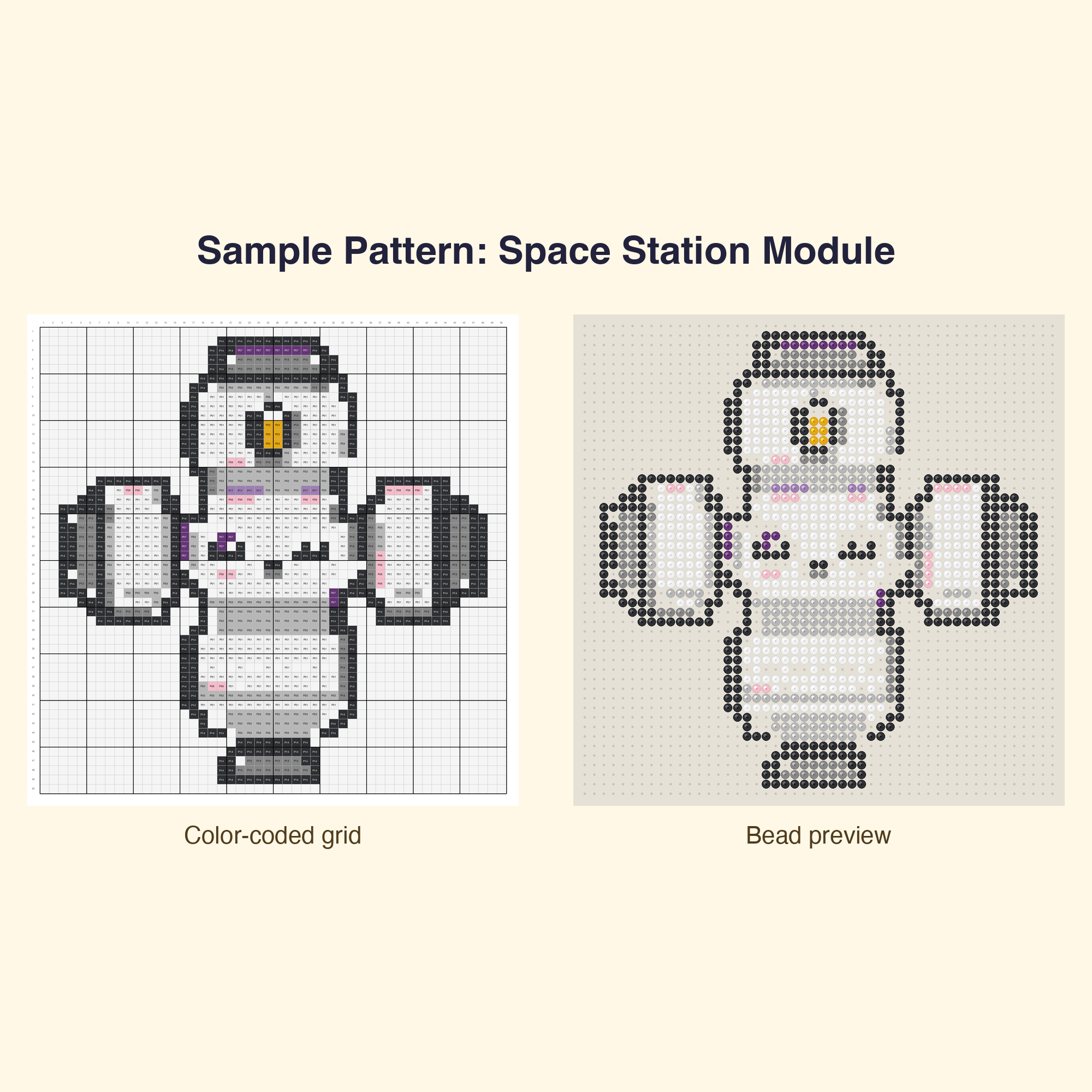 Kawaii Space Astronauts Perler Bead Pattern Bundle | 48 Designs | Hama Bead Compatible | PDF Digital Download