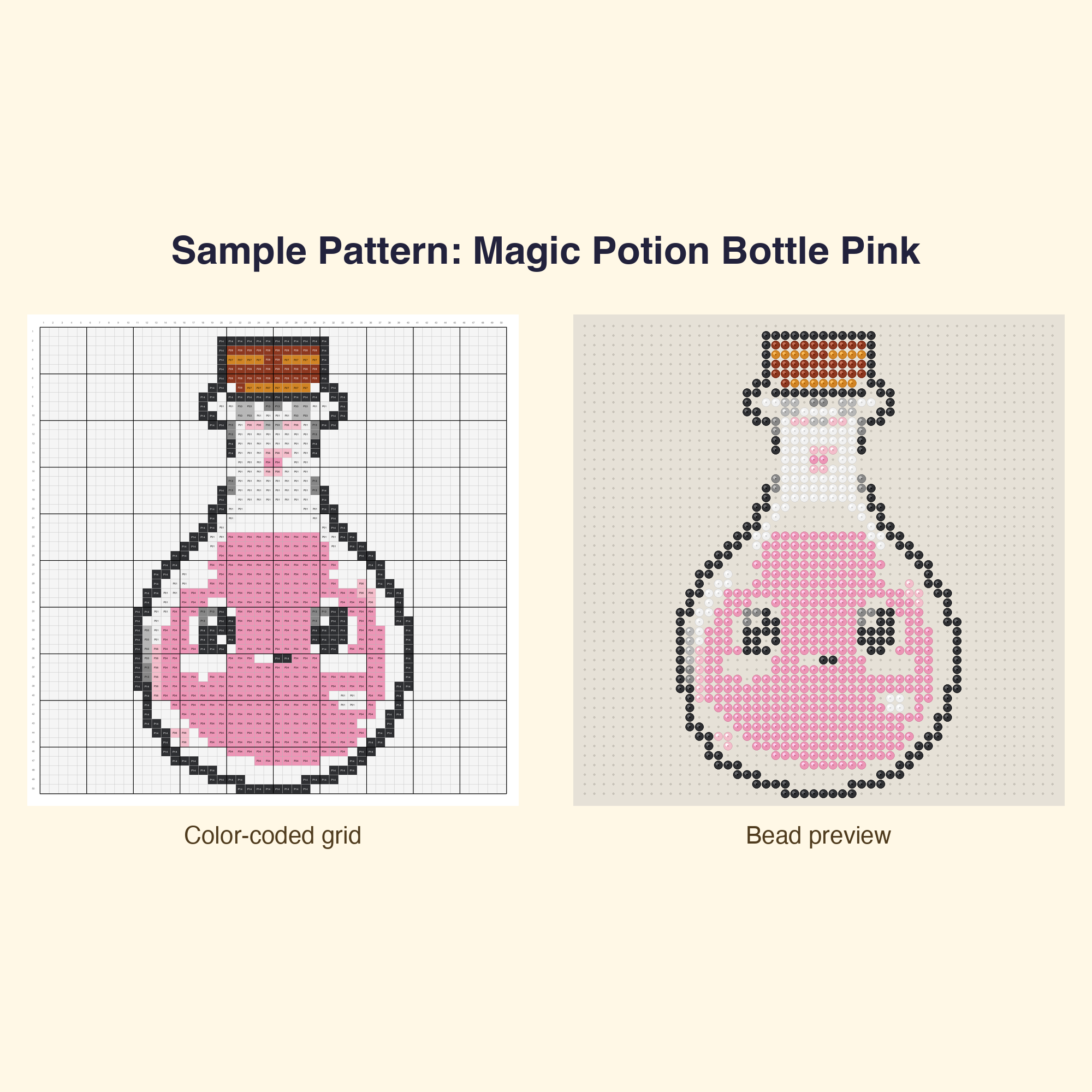 Cute Magic Unicorns Fantasy Perler Bead Pattern Bundle | 48 Designs | Hama Bead Compatible | PDF Digital Download
