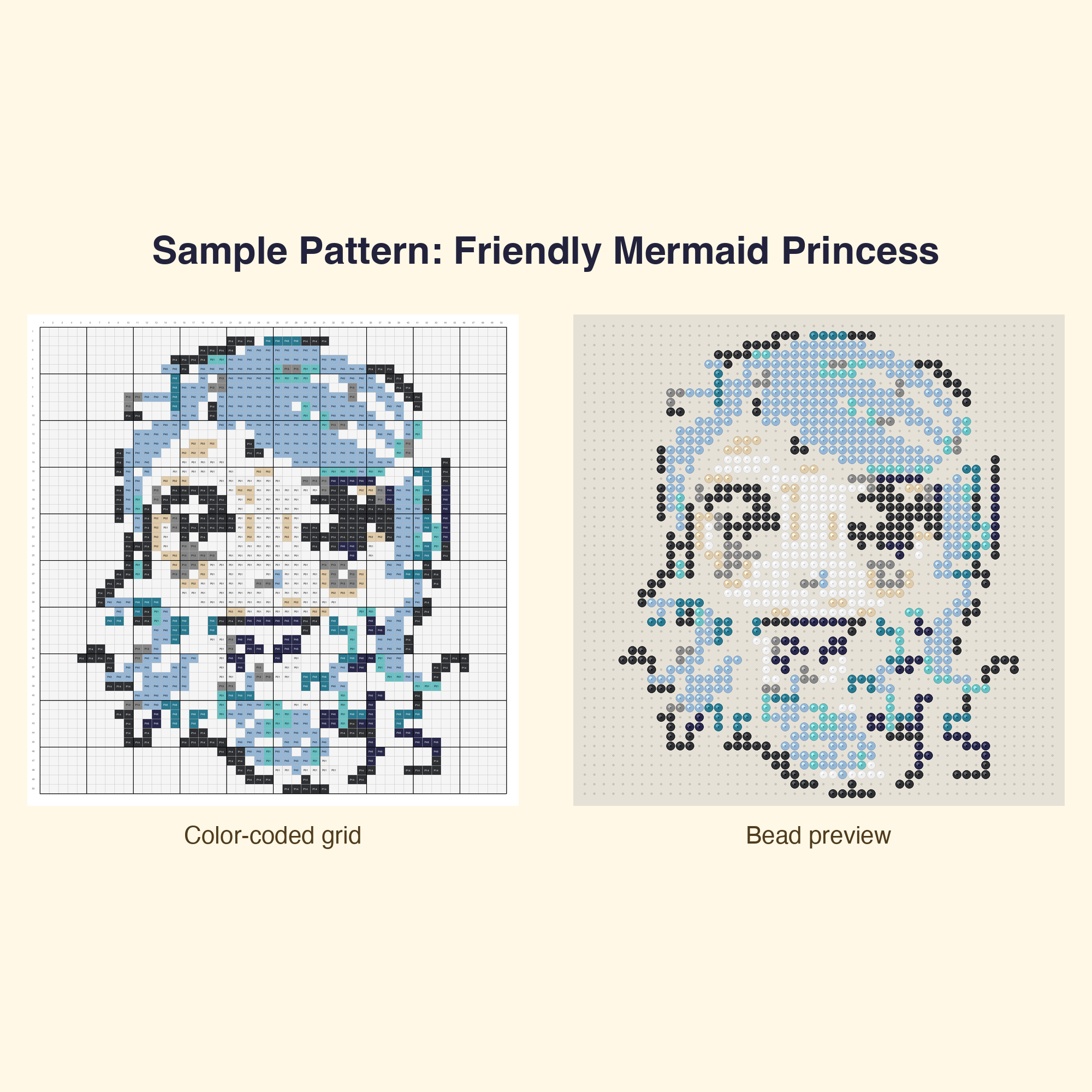 Cute Magic Unicorns Fantasy Perler Bead Pattern Bundle | 48 Designs | Hama Bead Compatible | PDF Digital Download