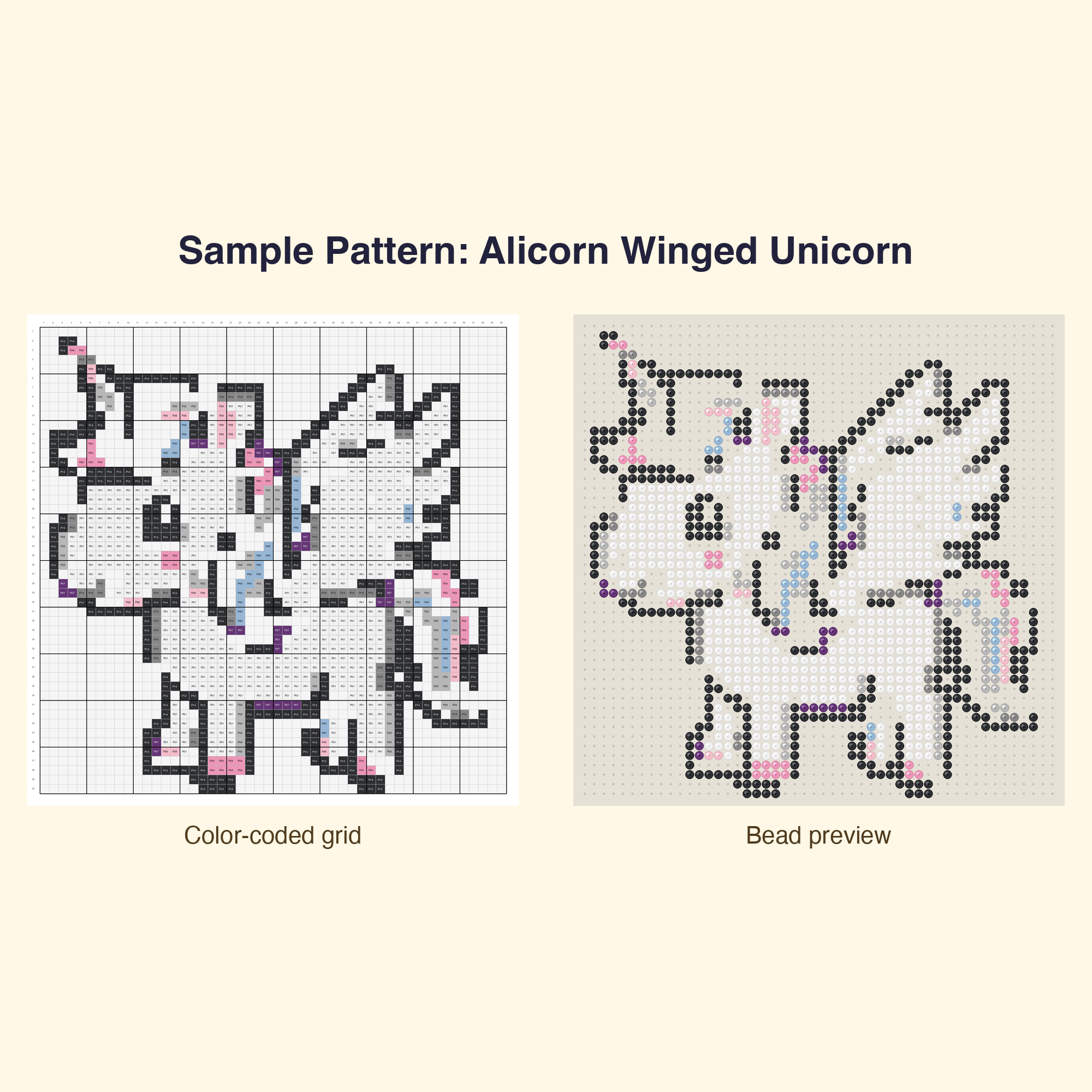 Cute Kawaii Unicorns Magic Perler Bead Pattern Bundle | 48 Designs | Hama Bead Compatible | PDF Digital Download
