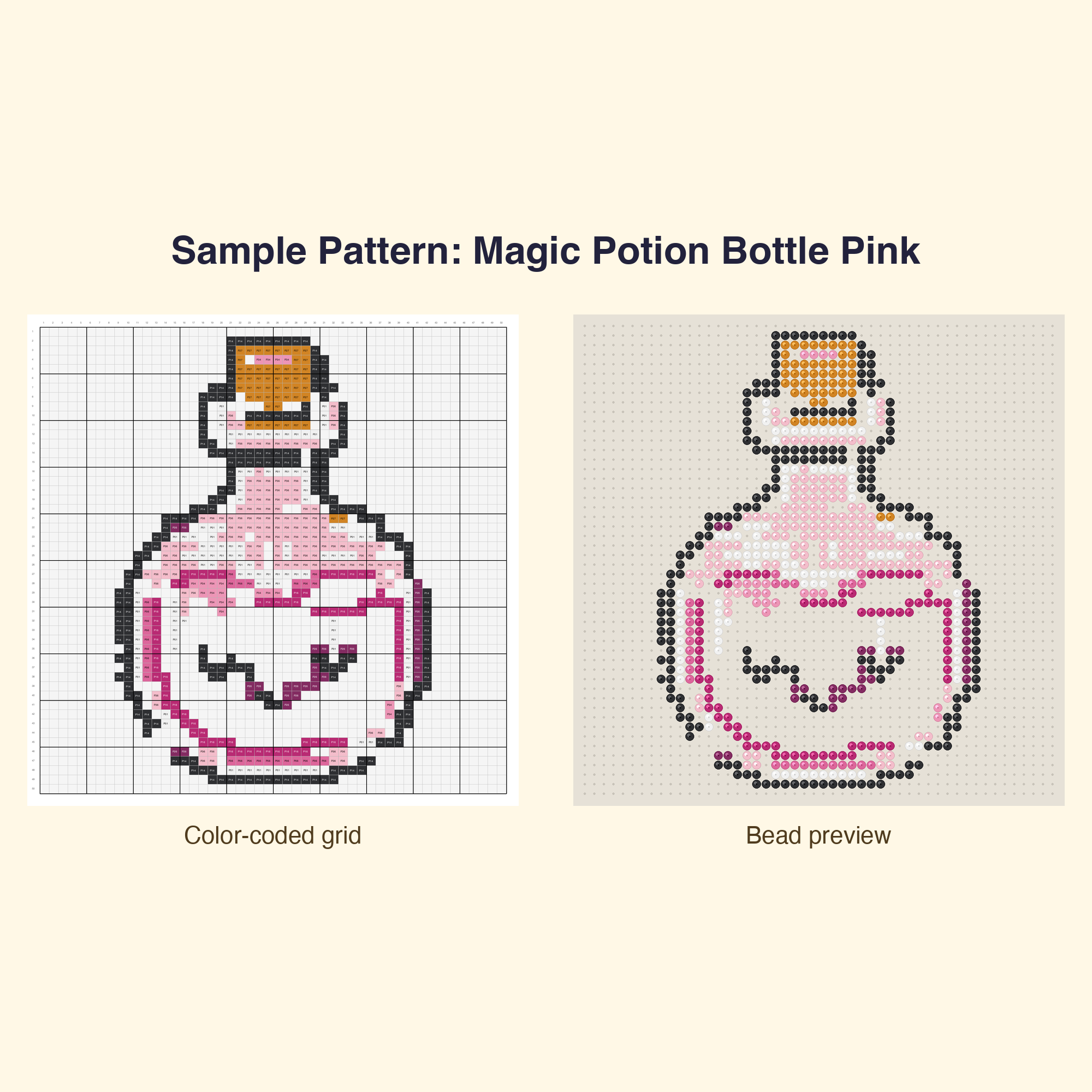 Cute Kawaii Unicorns Magic Perler Bead Pattern Bundle | 48 Designs | Hama Bead Compatible | PDF Digital Download