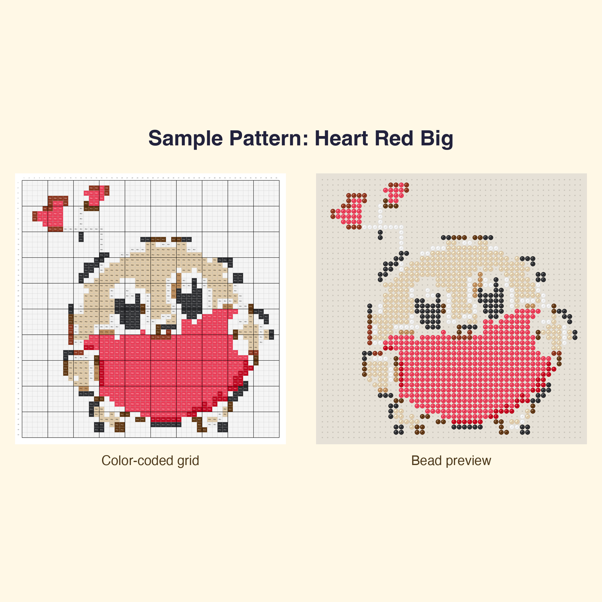 Kawaii Valentine Love Perler Bead Pattern Bundle | 48 Designs | Hama Bead Compatible | PDF Digital Download