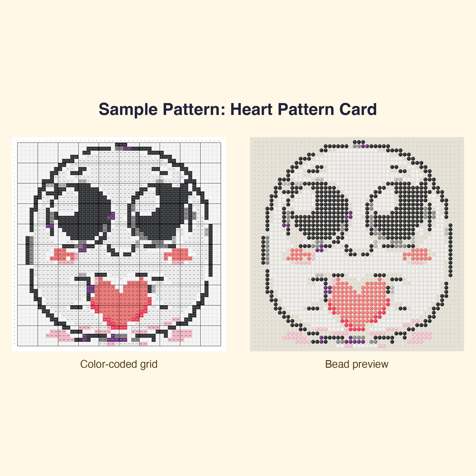 Kawaii Valentine Love Perler Bead Pattern Bundle | 48 Designs | Hama Bead Compatible | PDF Digital Download