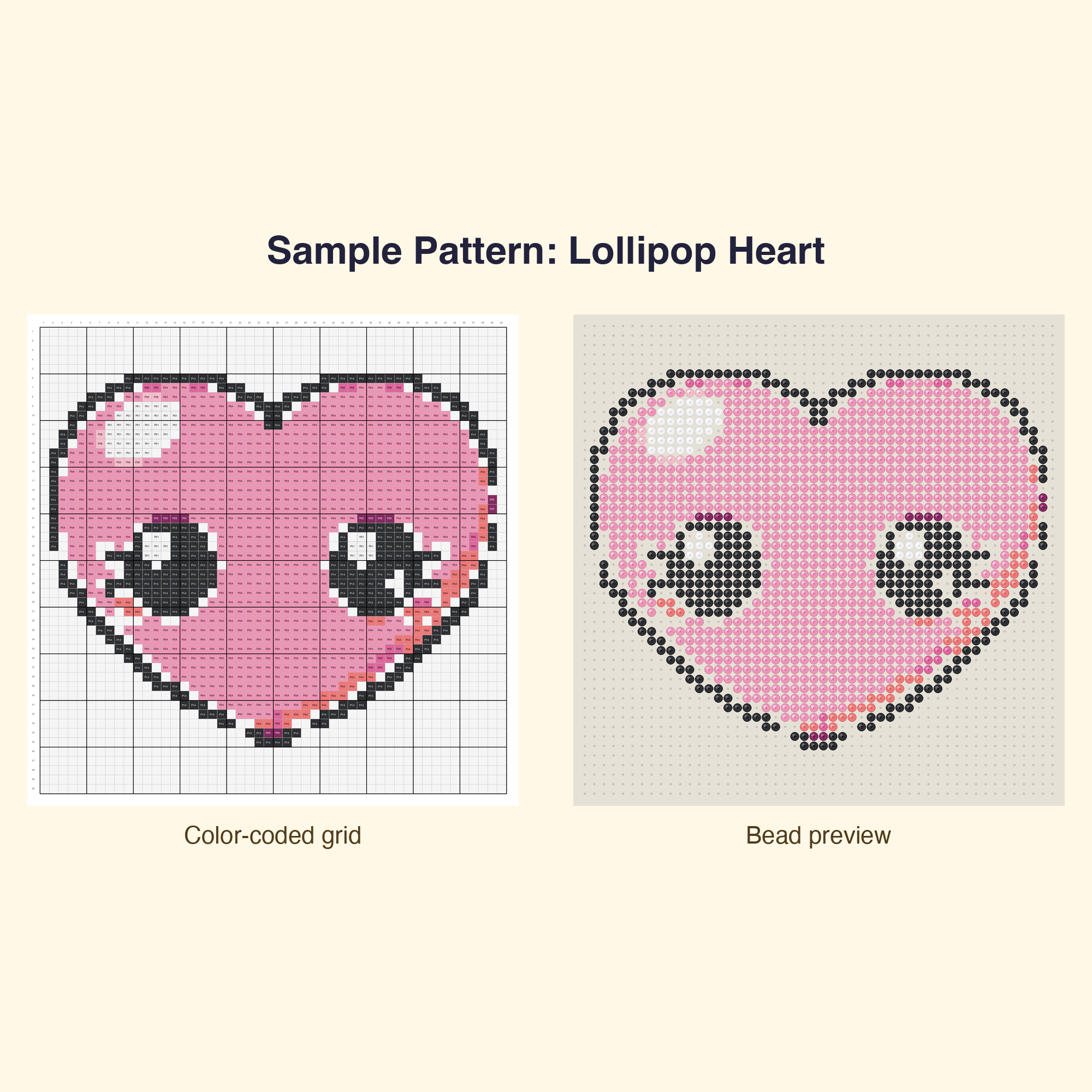 Kawaii Valentine Love Perler Bead Pattern Bundle | 48 Designs | Hama Bead Compatible | PDF Digital Download