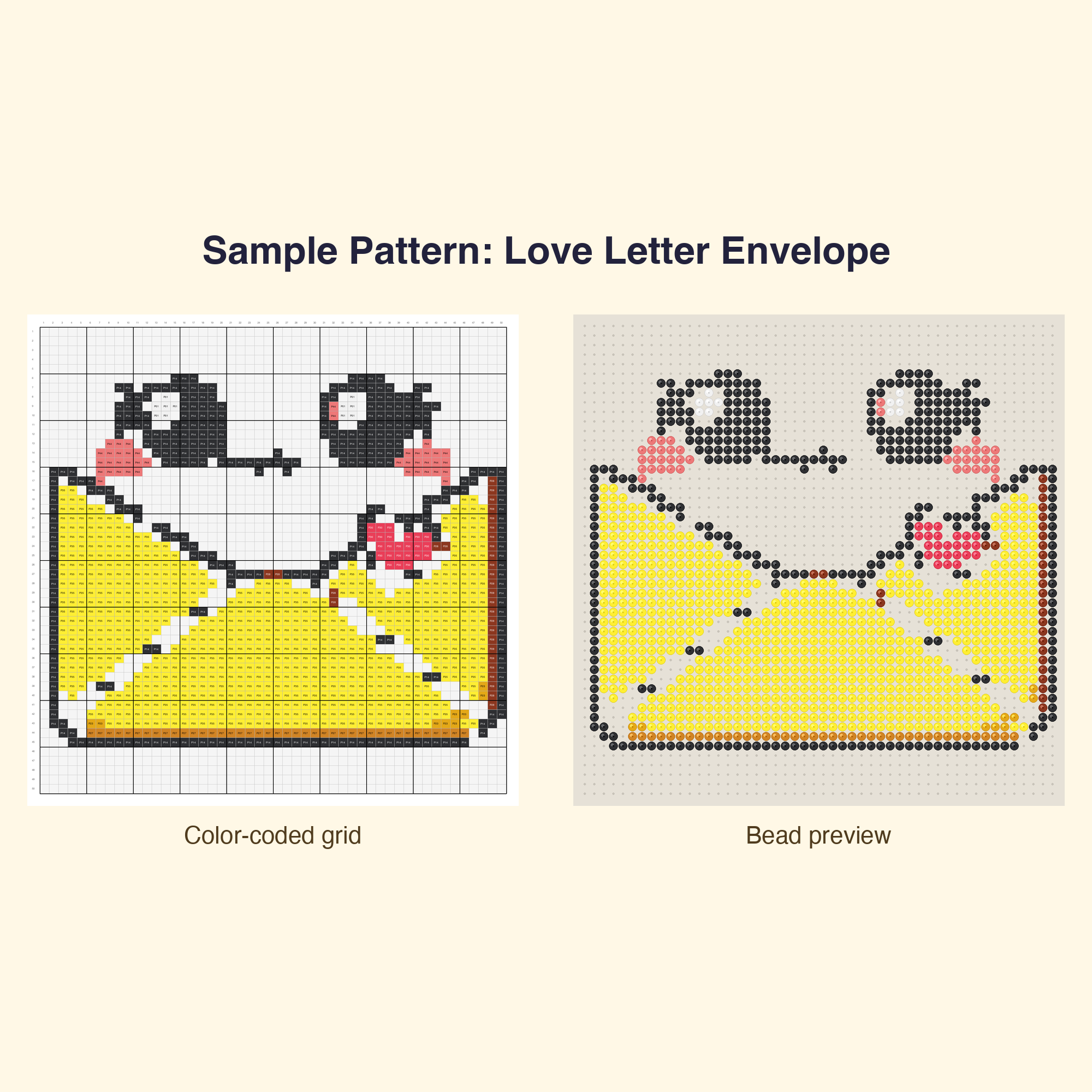 Kawaii Valentine Love Perler Bead Pattern Bundle | 48 Designs | Hama Bead Compatible | PDF Digital Download