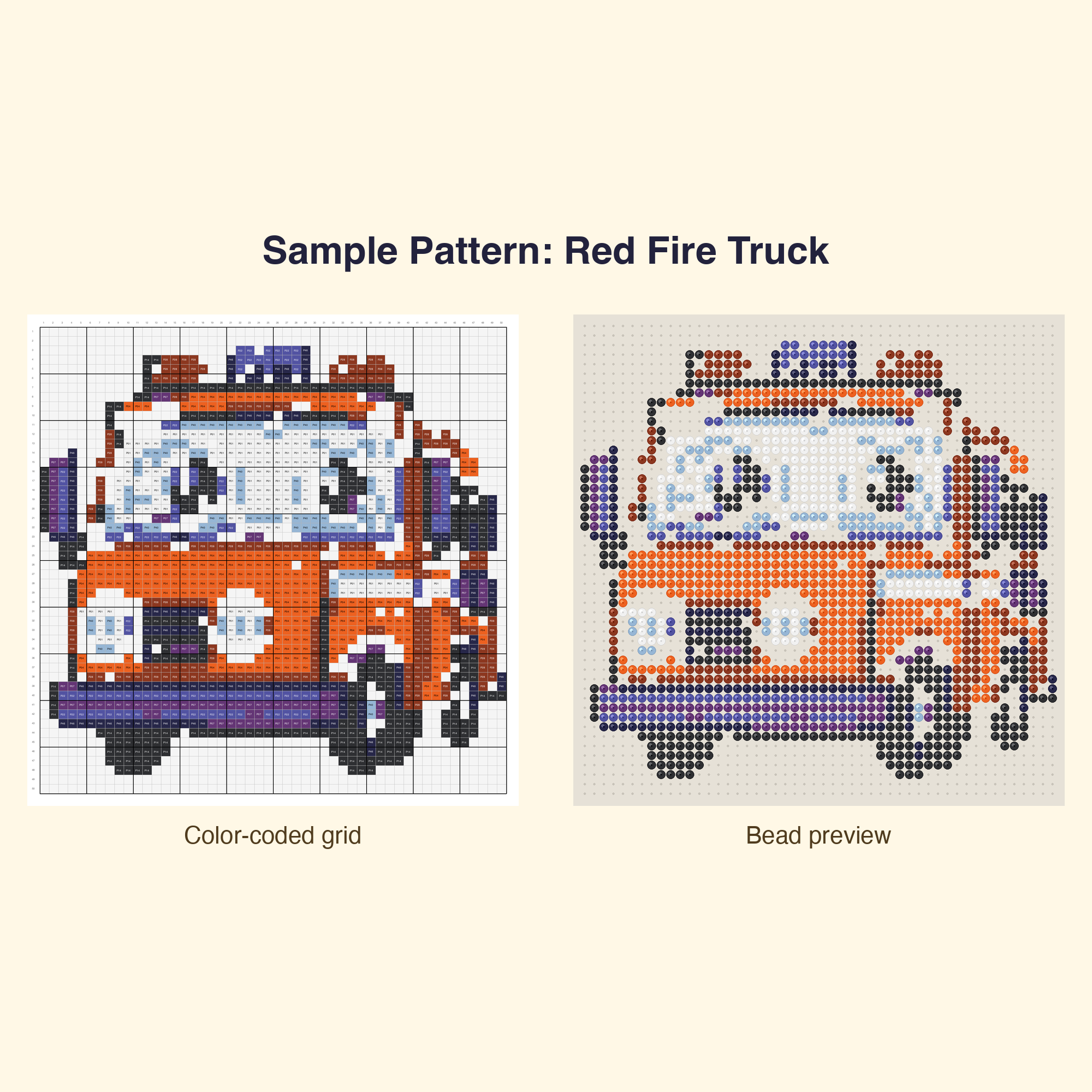 Cute Transportation Pixel Art Perler Bead Pattern Bundle | 48 Designs | Hama Bead Compatible | PDF Digital Download