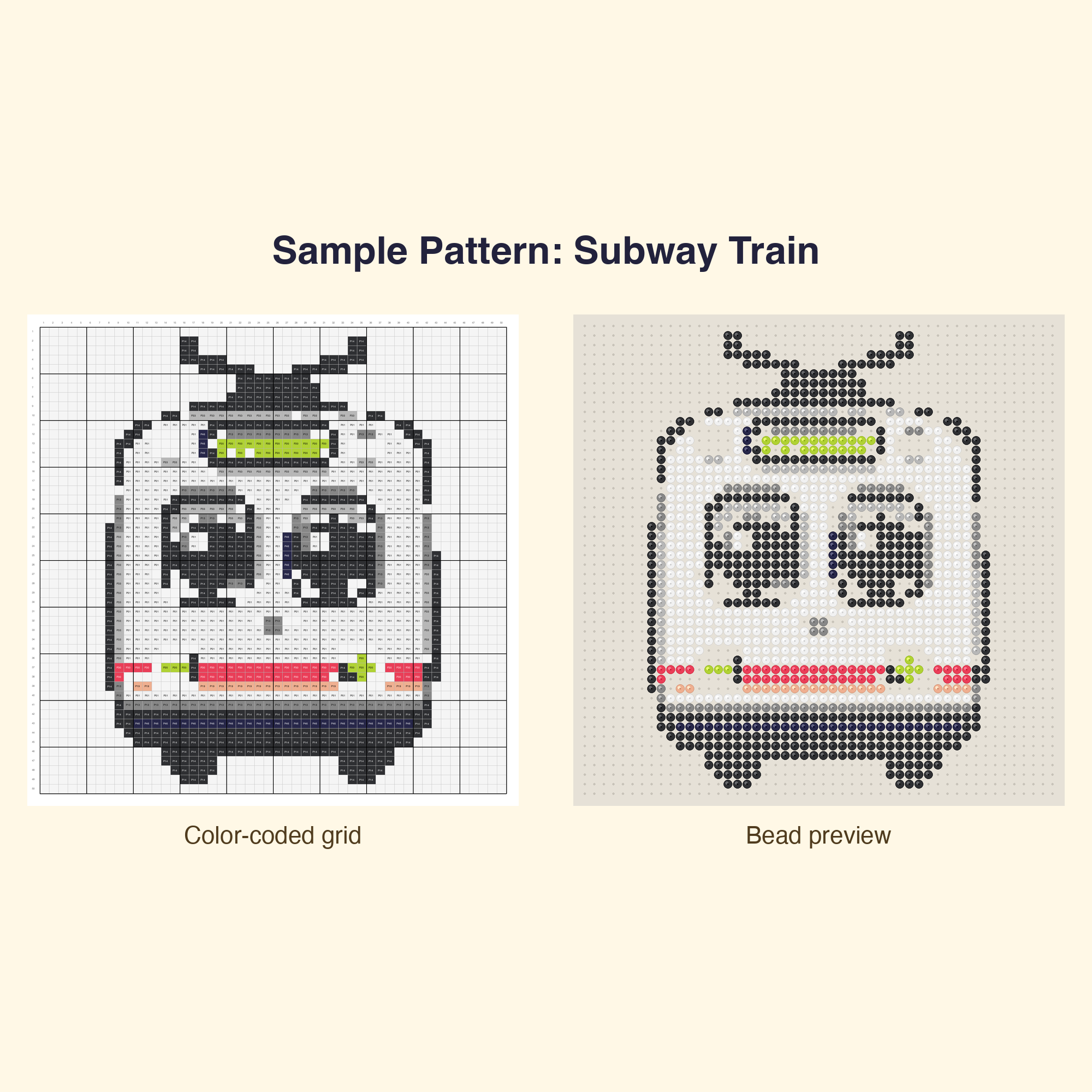 Cute Transportation Pixel Art Perler Bead Pattern Bundle | 48 Designs | Hama Bead Compatible | PDF Digital Download