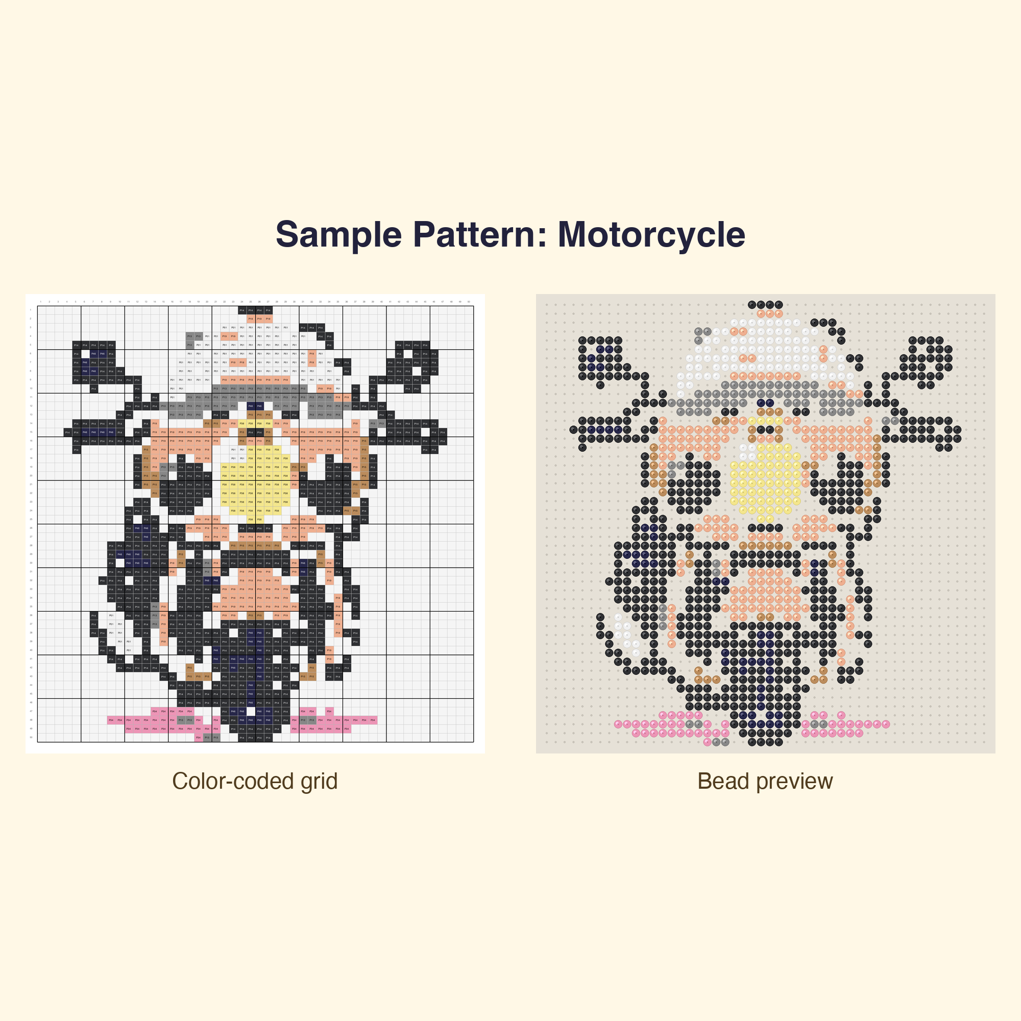 Cute Transportation Pixel Art Perler Bead Pattern Bundle | 48 Designs | Hama Bead Compatible | PDF Digital Download