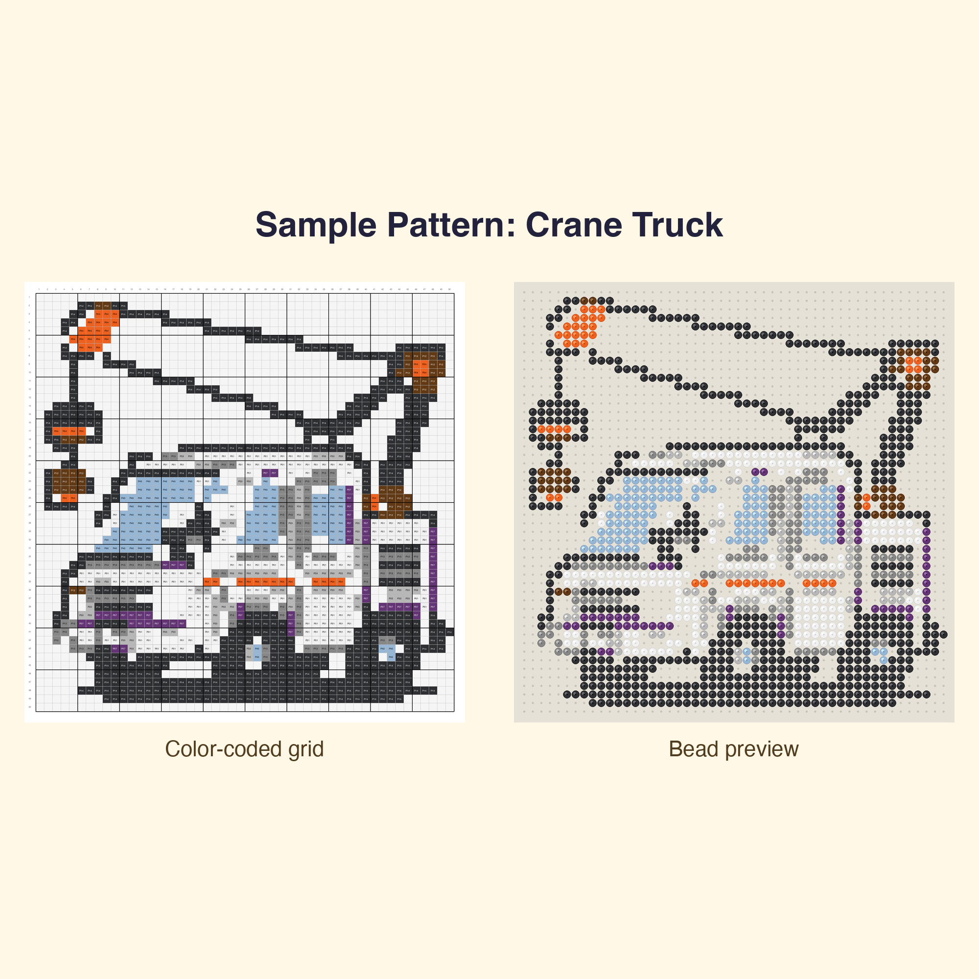 Cute Transportation Pixel Art Perler Bead Pattern Bundle | 48 Designs | Hama Bead Compatible | PDF Digital Download