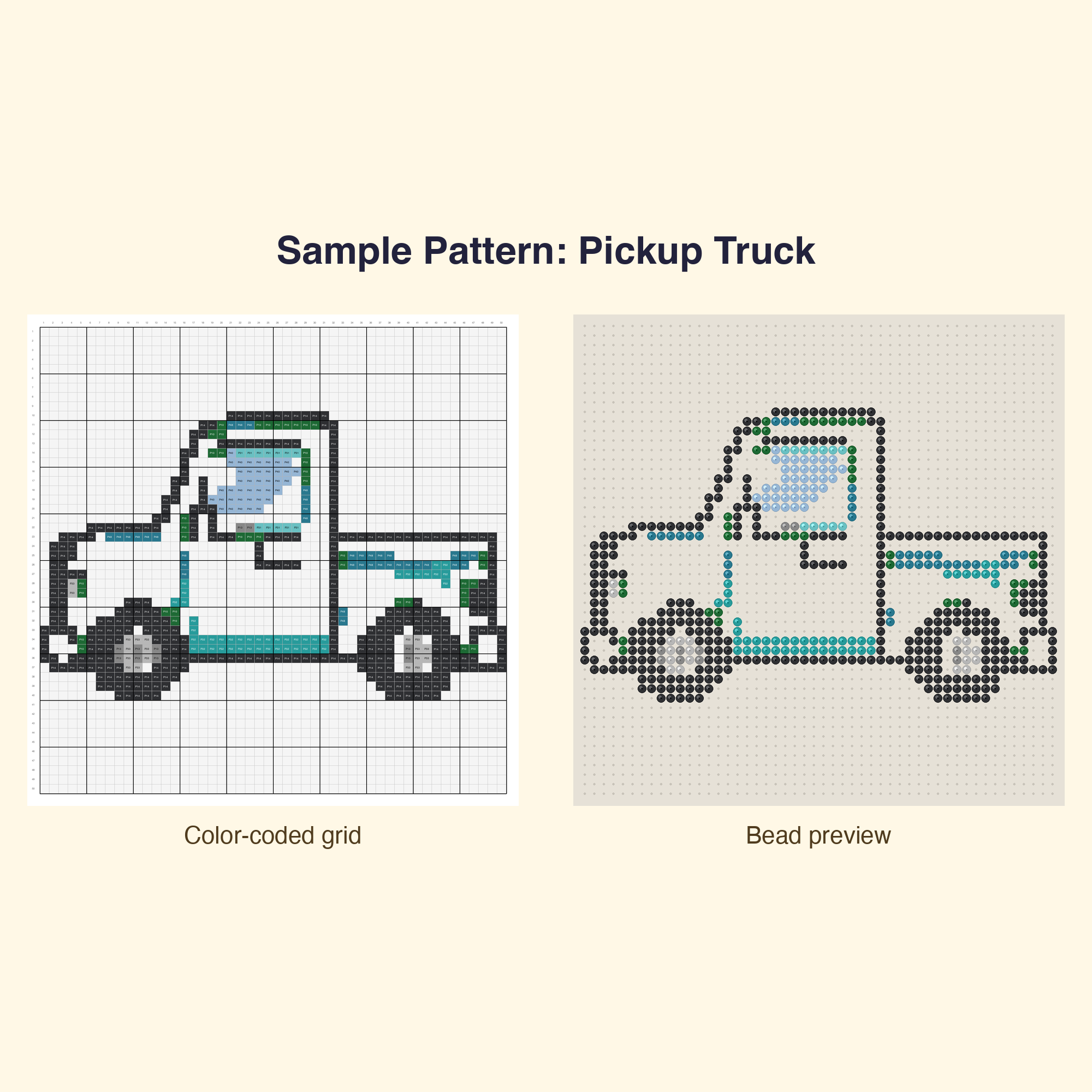 Cute Kawaii Vehicles Perler Bead Pattern Bundle | 48 Designs | Hama Bead Compatible | PDF Digital Download