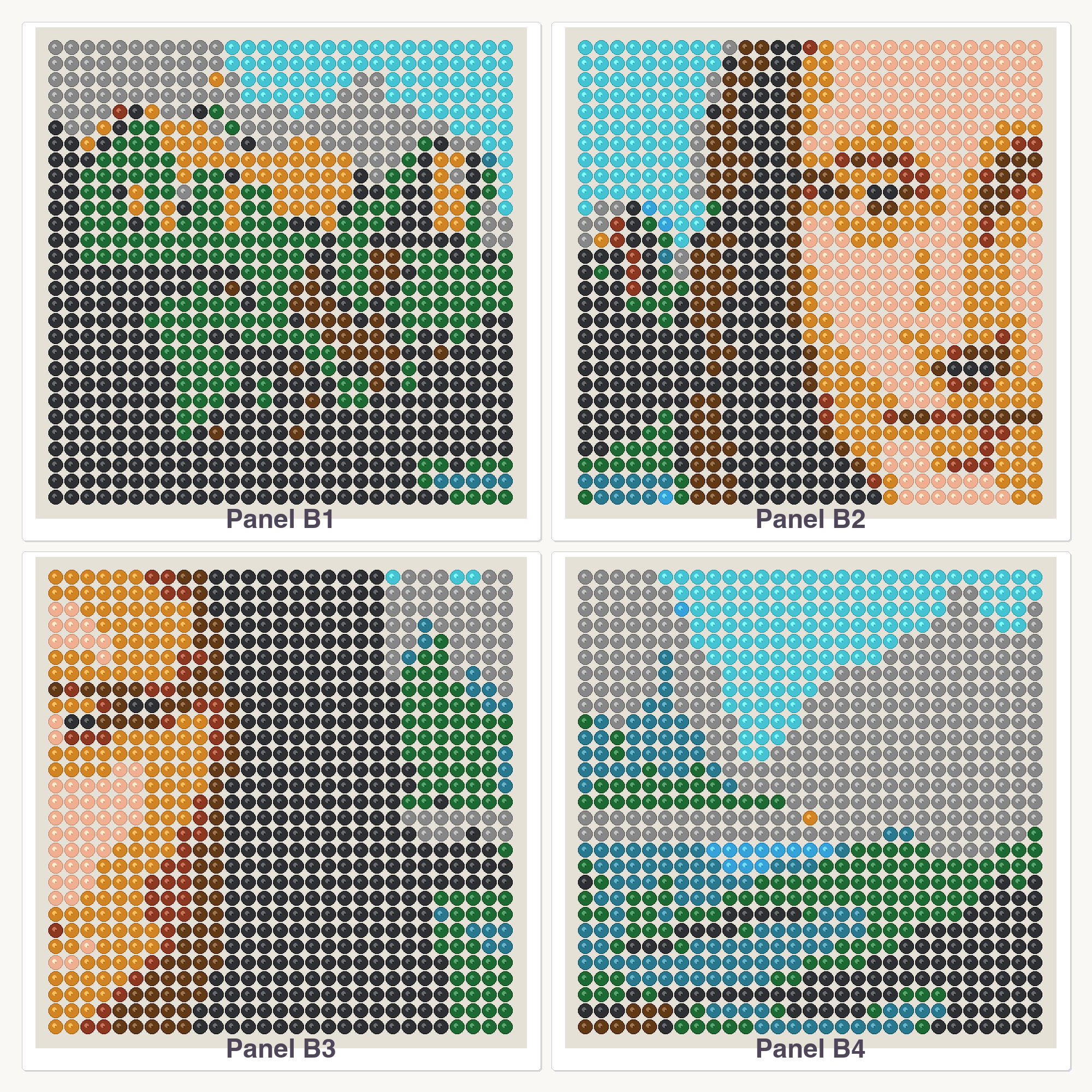 Mona Lisa Perler Bead Pattern, 4x6 Multi-Panel (24 Boards) (PDF Digital Download)