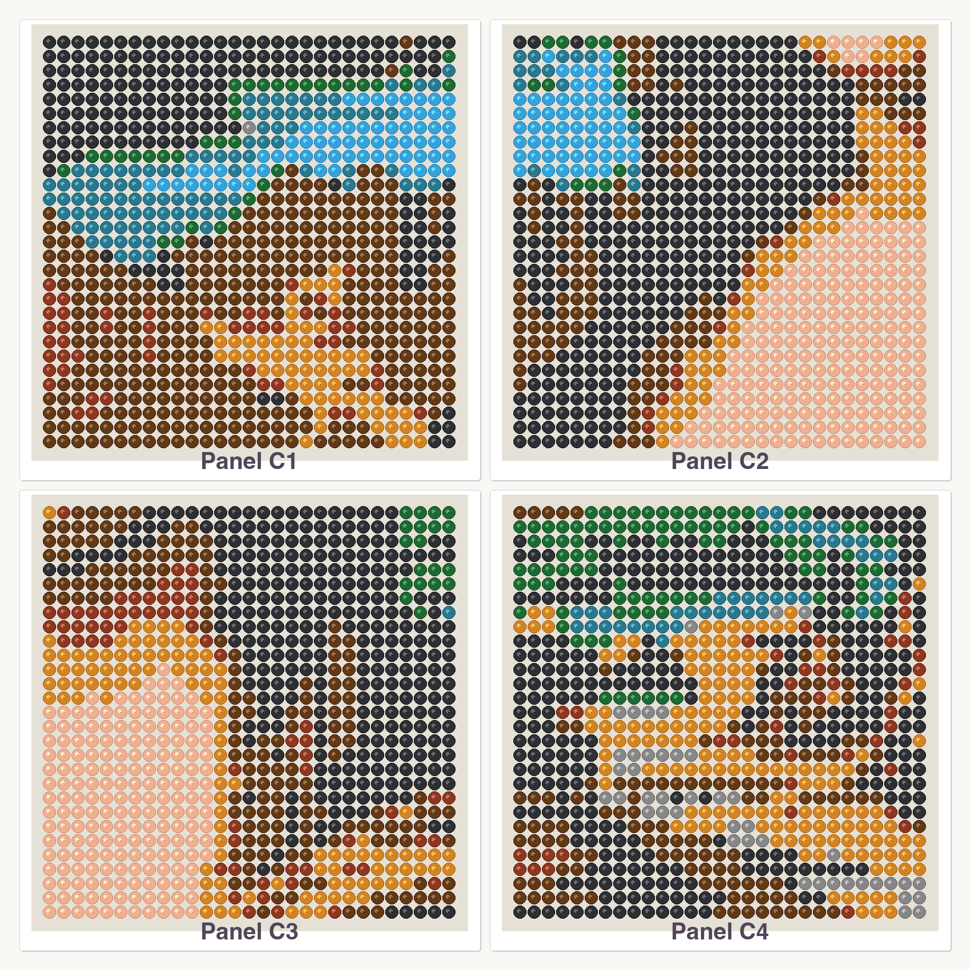 Mona Lisa Perler Bead Pattern, 4x6 Multi-Panel (24 Boards) (PDF Digital Download)