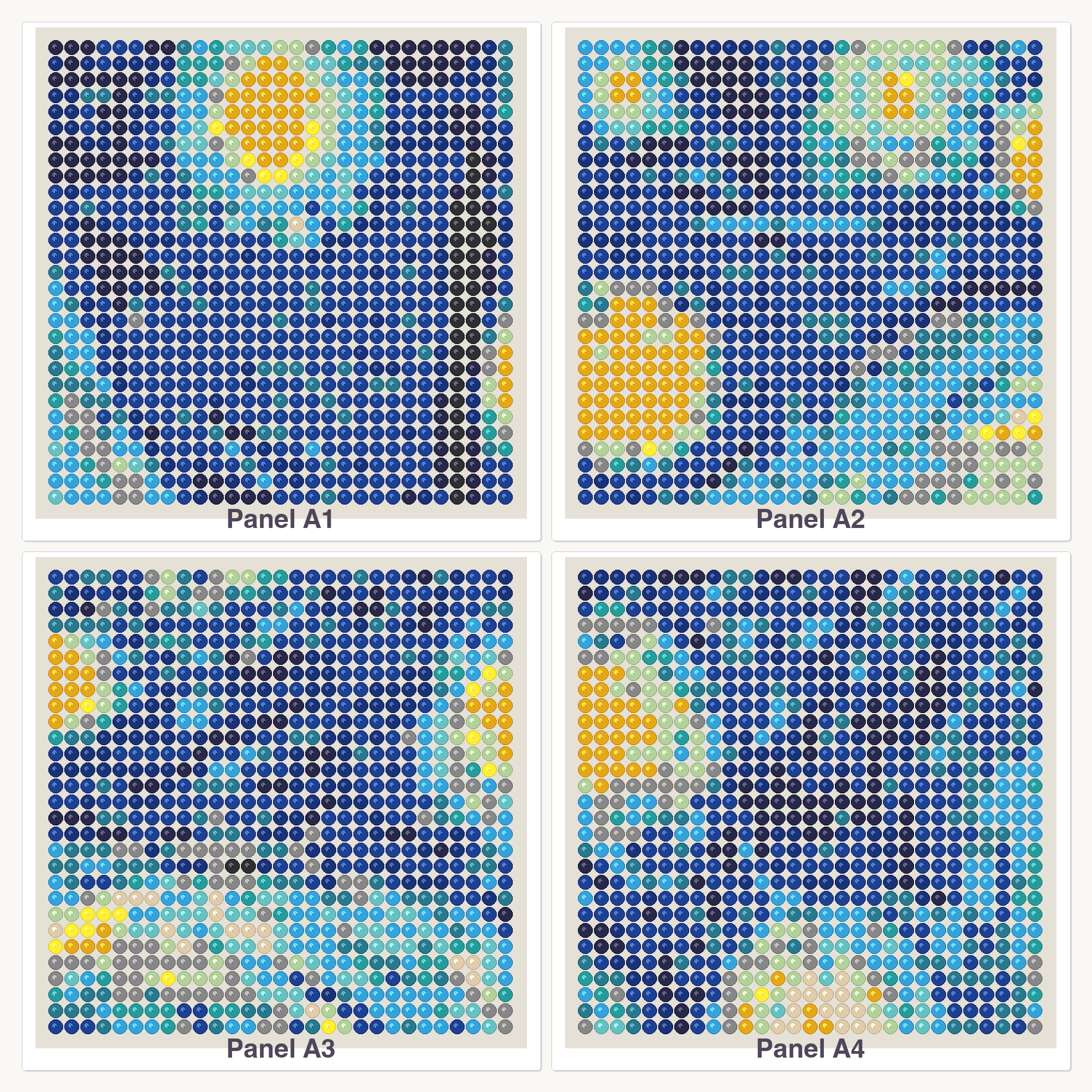 The Starry Night Perler Bead Pattern, 5x4 Multi-Panel (20 Boards) (PDF Digital Download)