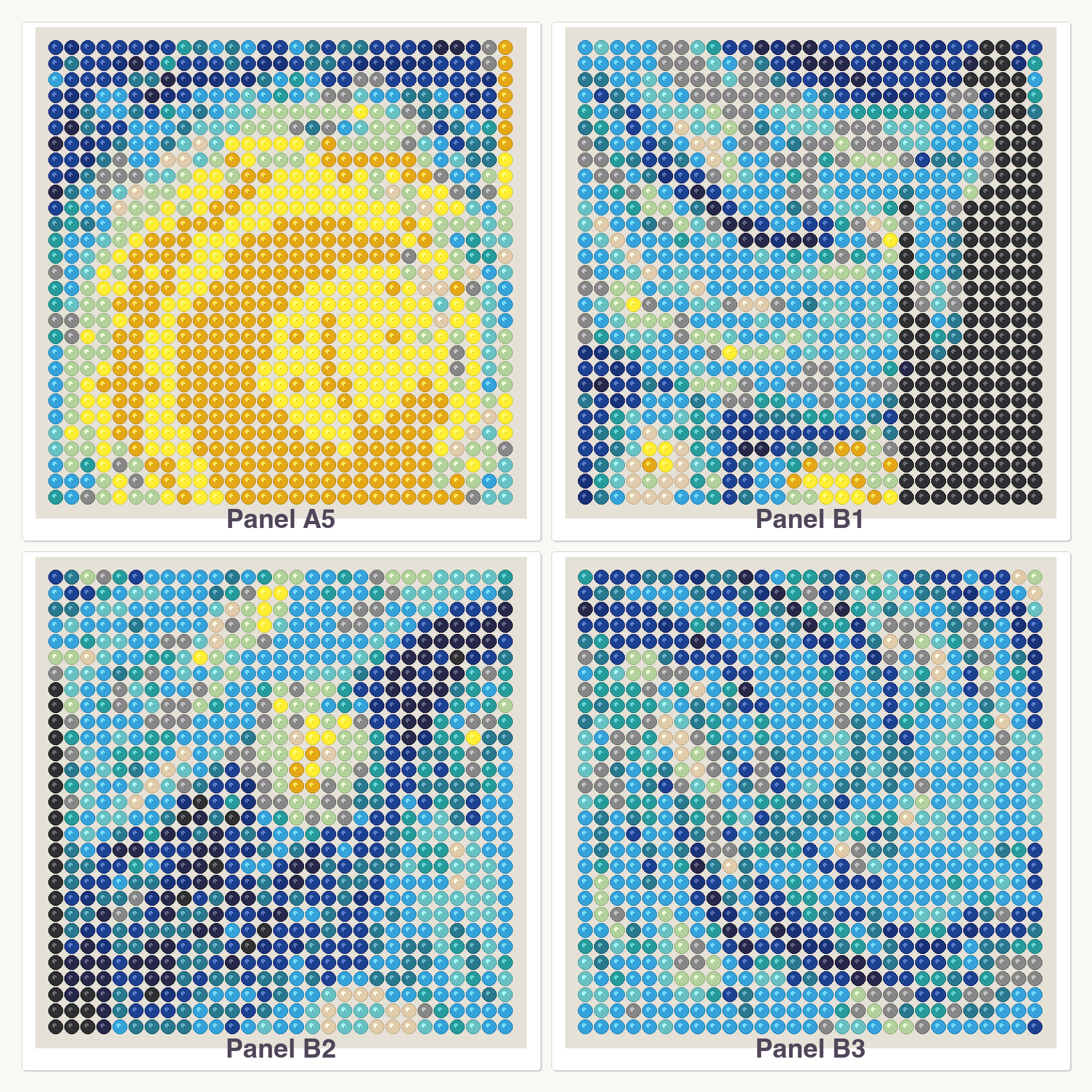 The Starry Night Perler Bead Pattern, 5x4 Multi-Panel (20 Boards) (PDF Digital Download)