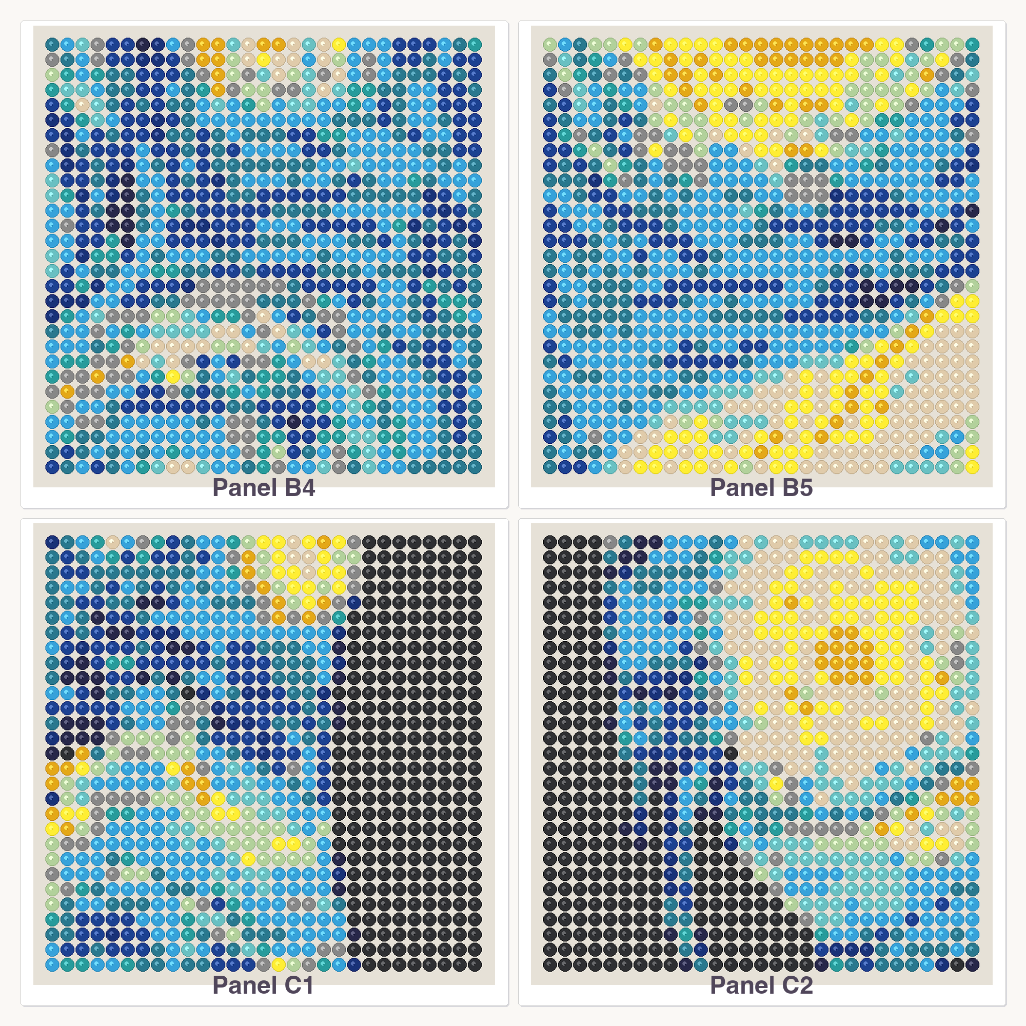 The Starry Night Perler Bead Pattern, 5x4 Multi-Panel (20 Boards) (PDF Digital Download)