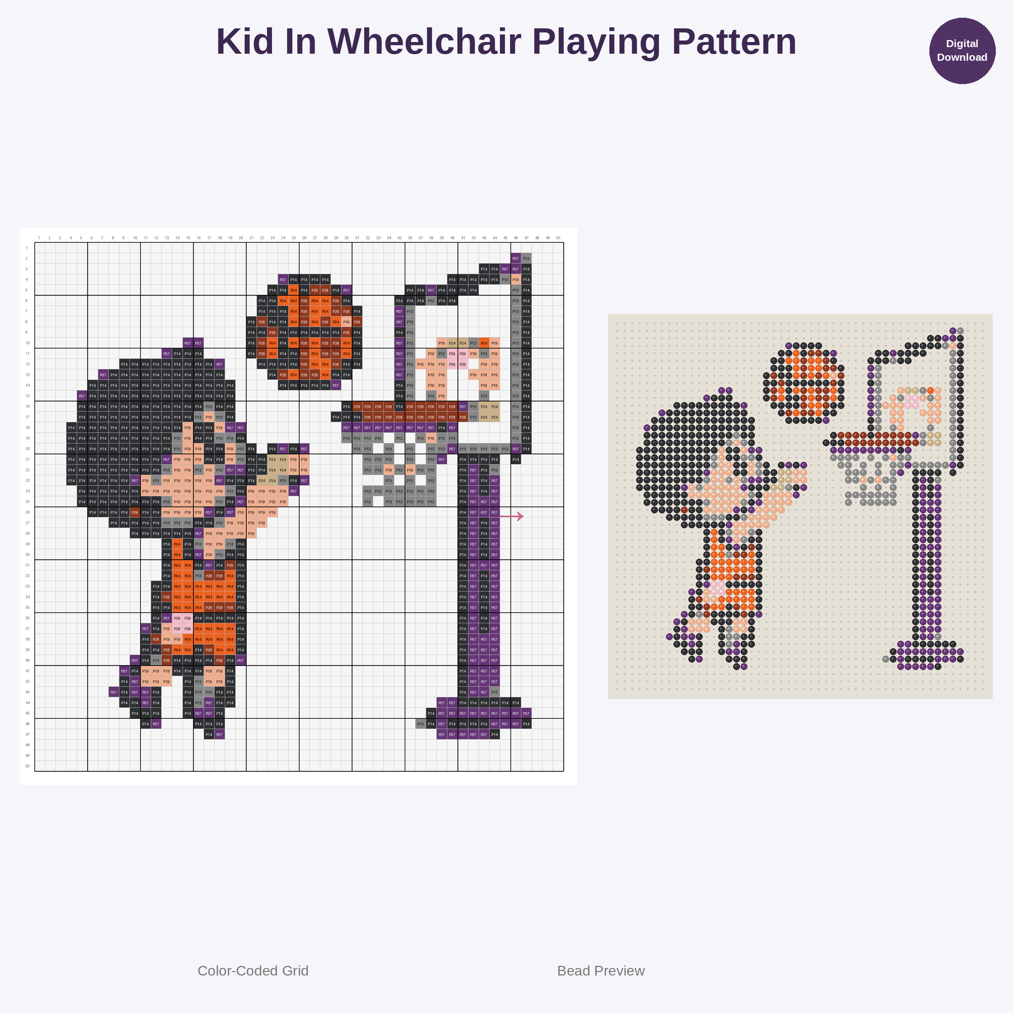 Adorable Kids Basketball Perler Bead Patterns Bundle, 48 Designs (PDF Digital Download)