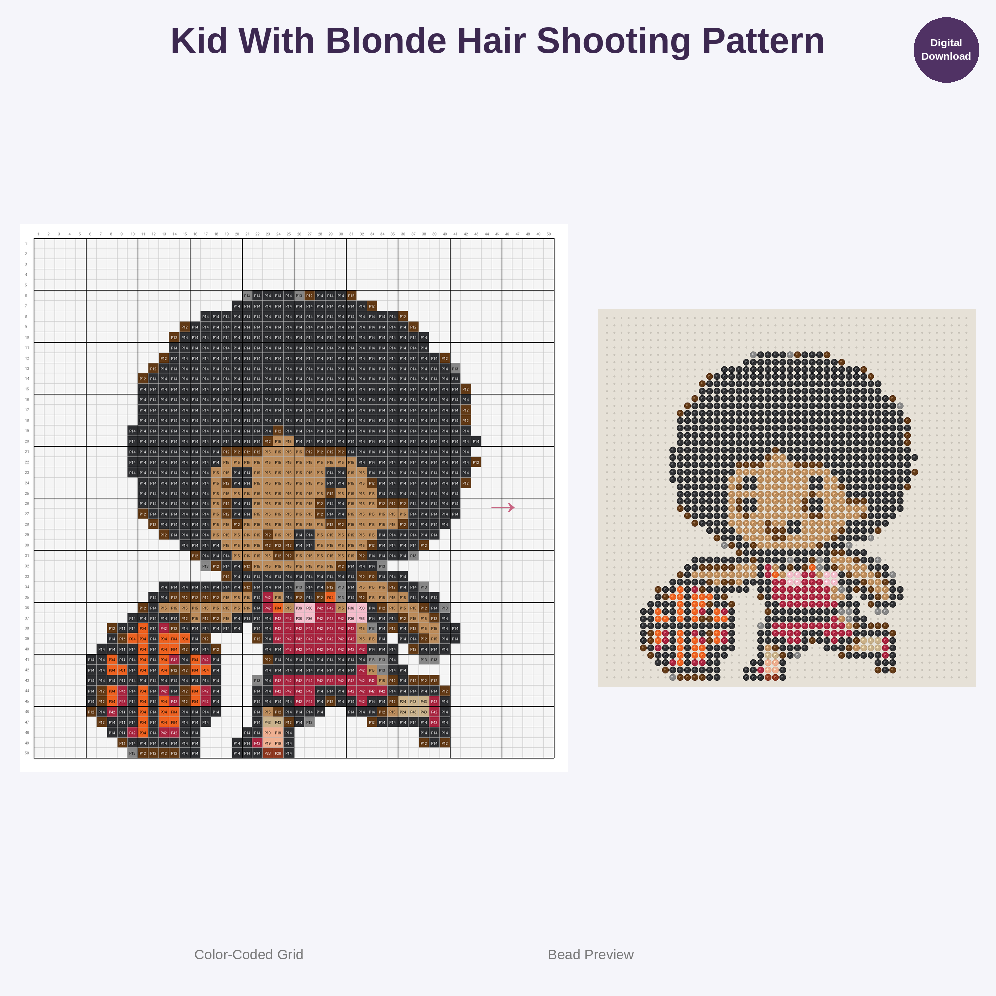 Adorable Kids Basketball Perler Bead Patterns Bundle, 48 Designs (PDF Digital Download)