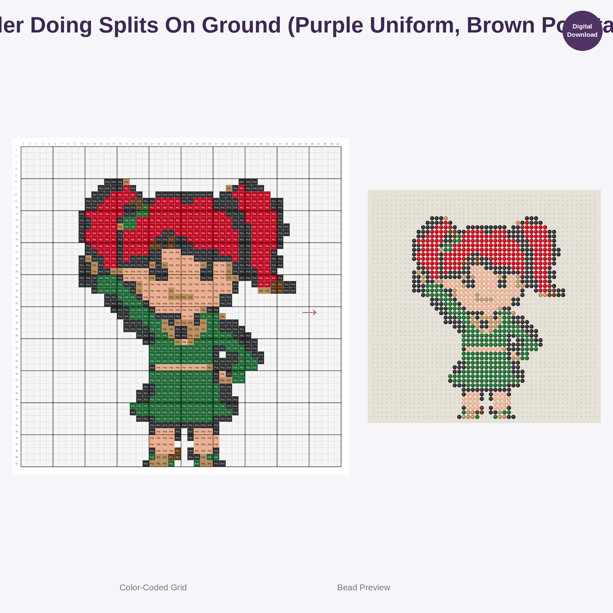 Adorable Kids Cheerleaders Perler Bead Patterns Bundle, 48 Designs (PDF Digital Download)