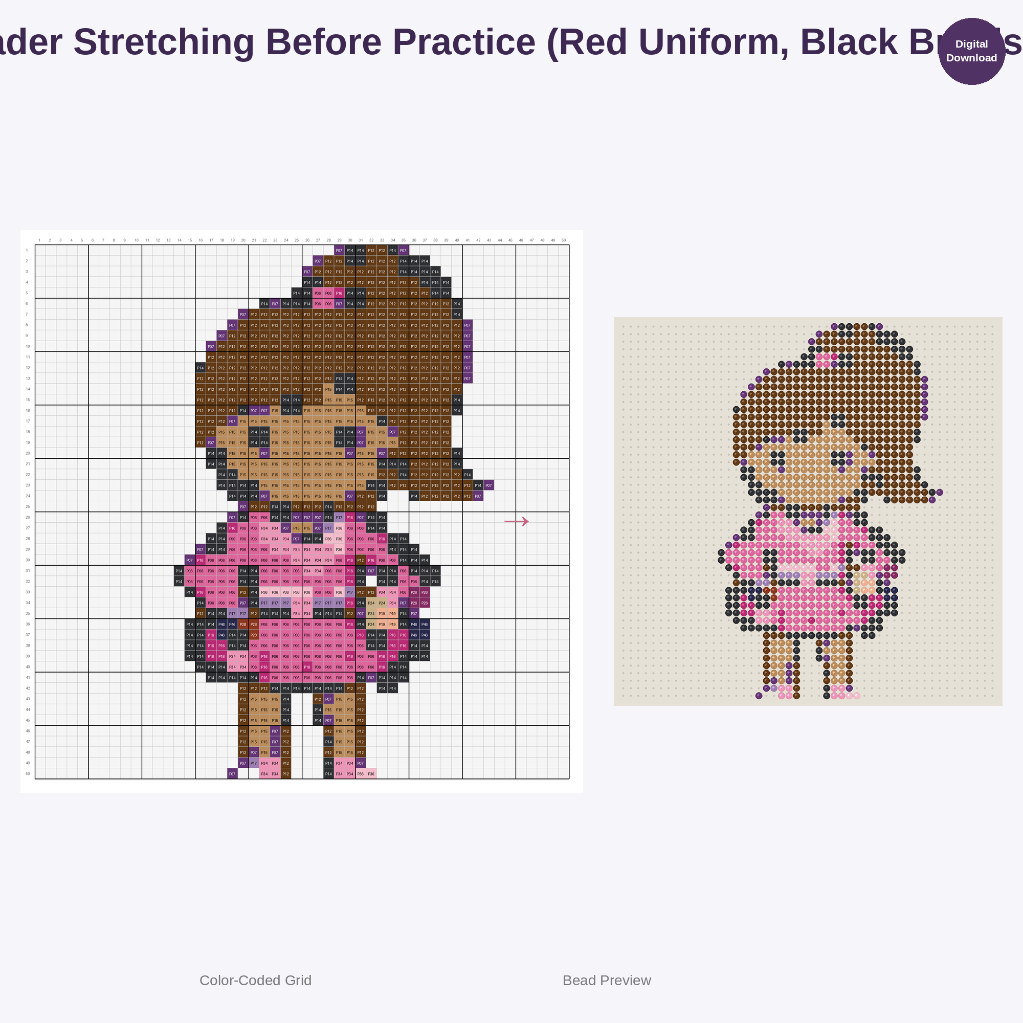 Adorable Kids Cheerleaders Perler Bead Patterns Bundle, 48 Designs (PDF Digital Download)