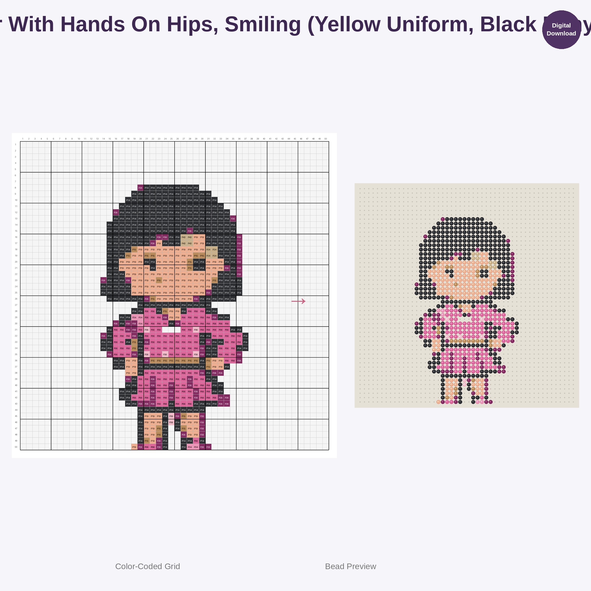 Adorable Kids Cheerleaders Perler Bead Patterns Bundle, 48 Designs (PDF Digital Download)