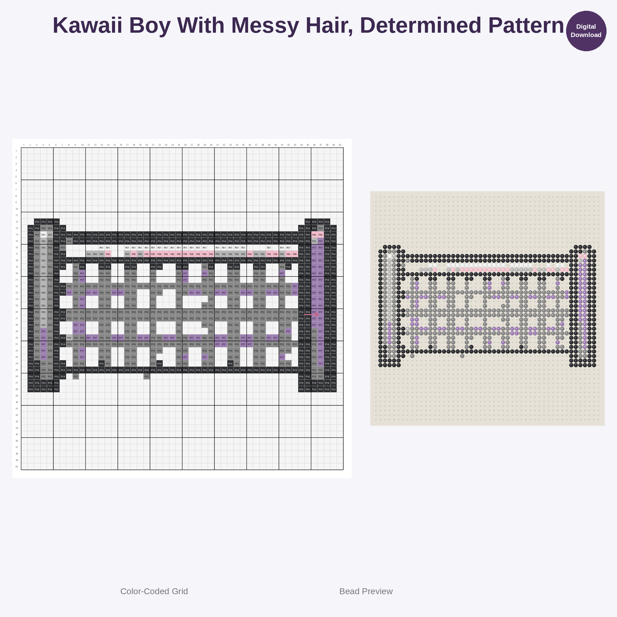 Adorable Kids Tennis Fun Perler Bead Patterns Bundle, 48 Designs (PDF Digital Download)