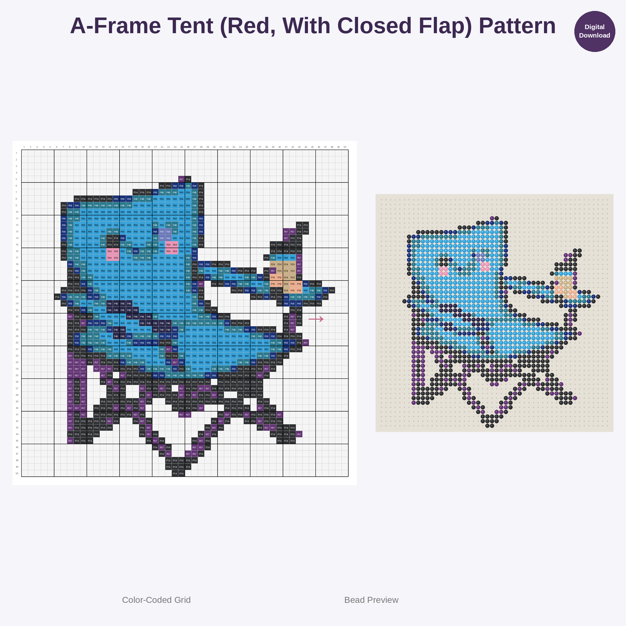 Kawaii Explorer's Kit Perler Bead Patterns Bundle, 48 Designs (PDF Digital Download)
