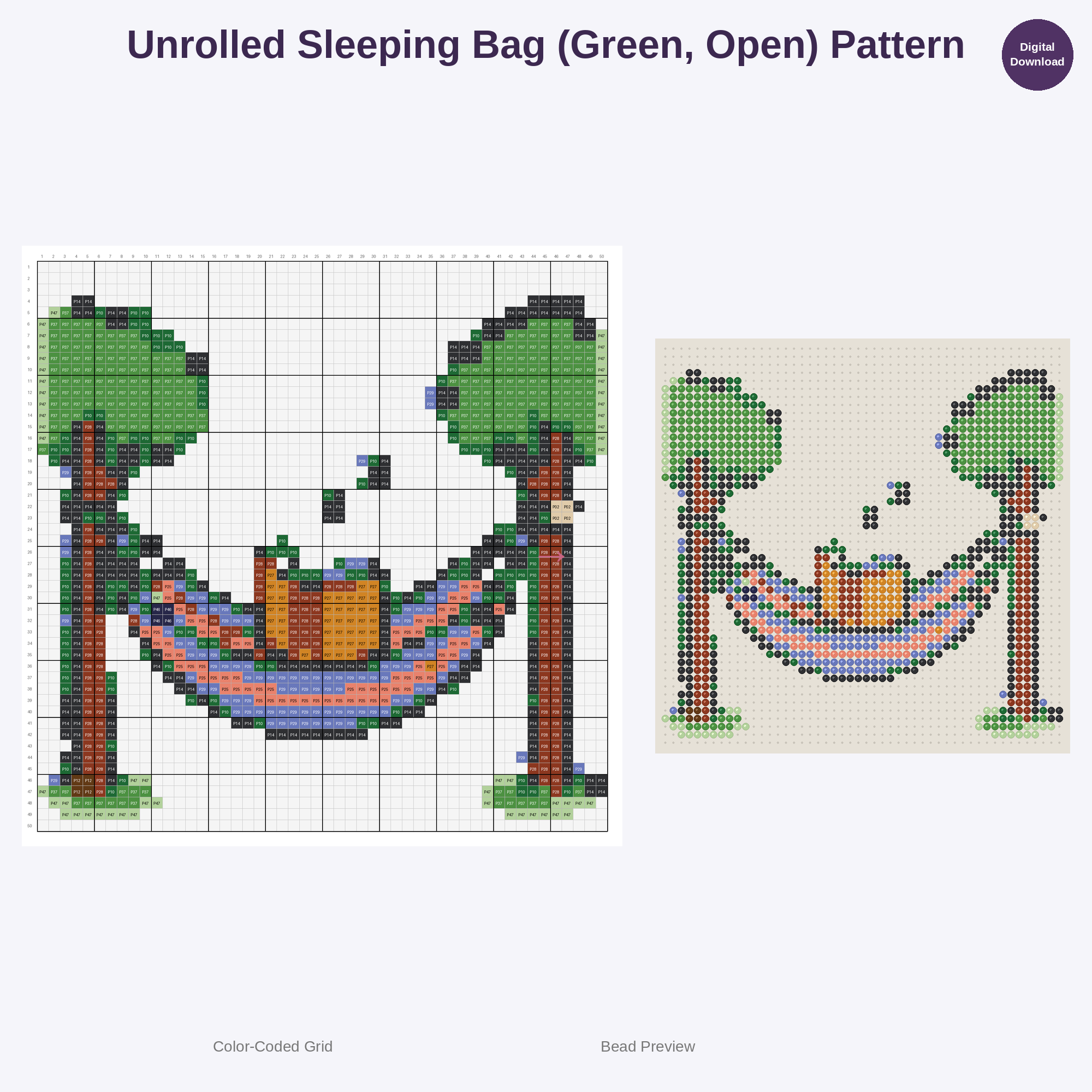 Kawaii Explorer's Kit Perler Bead Patterns Bundle, 48 Designs (PDF Digital Download)